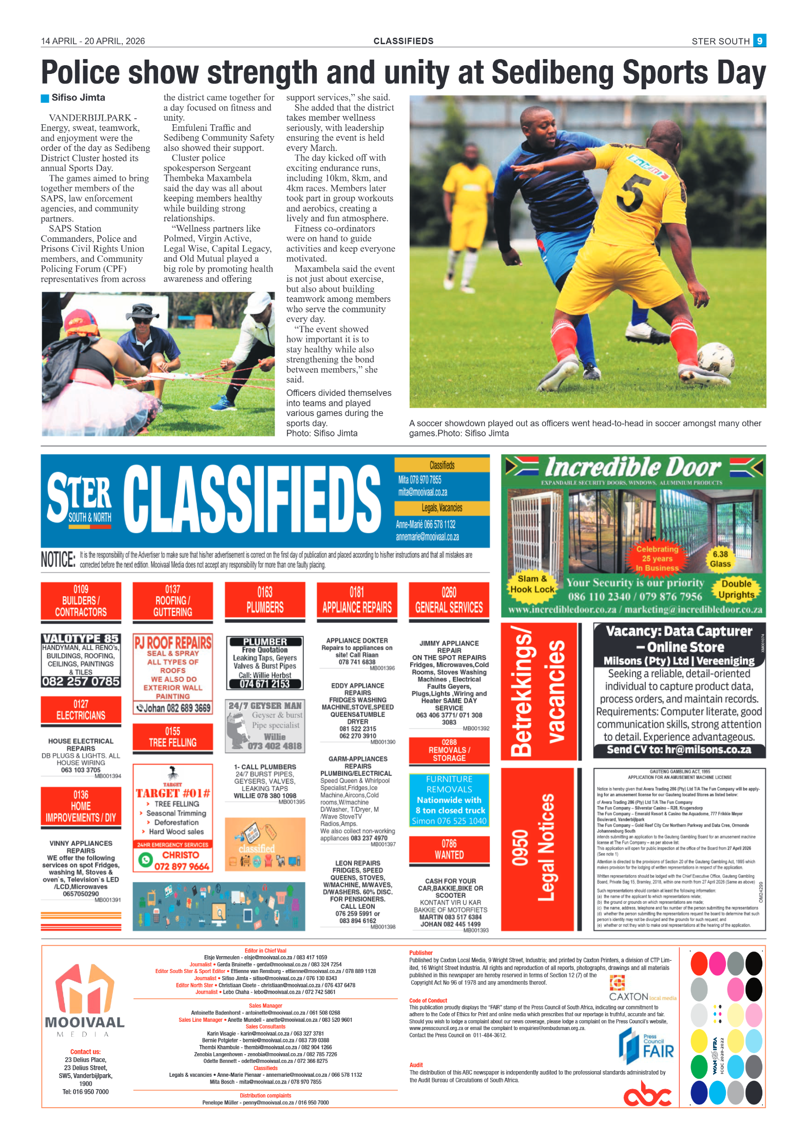 Ster South – 14 April page 9