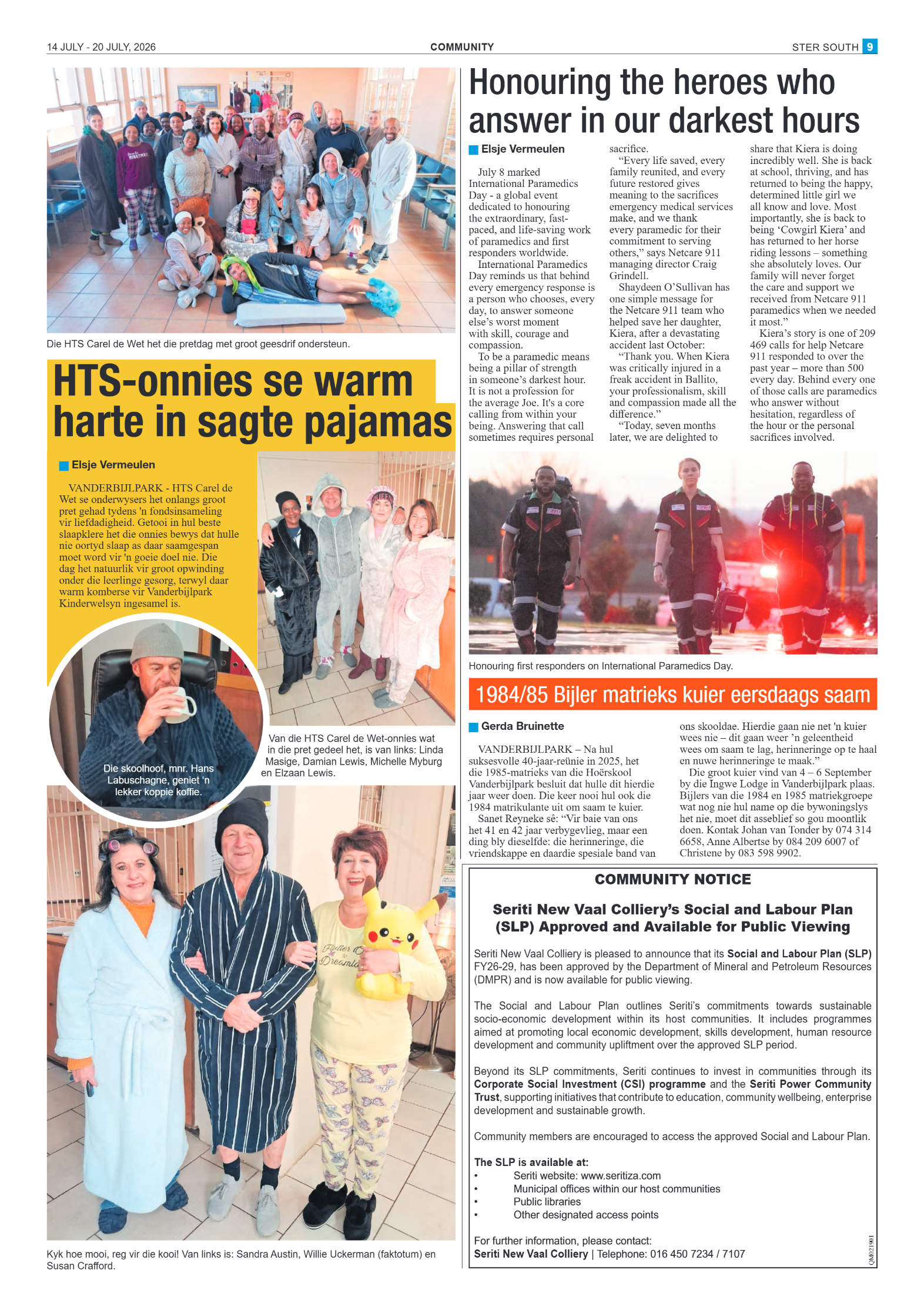 Ster South – 14 July 2026 page 9