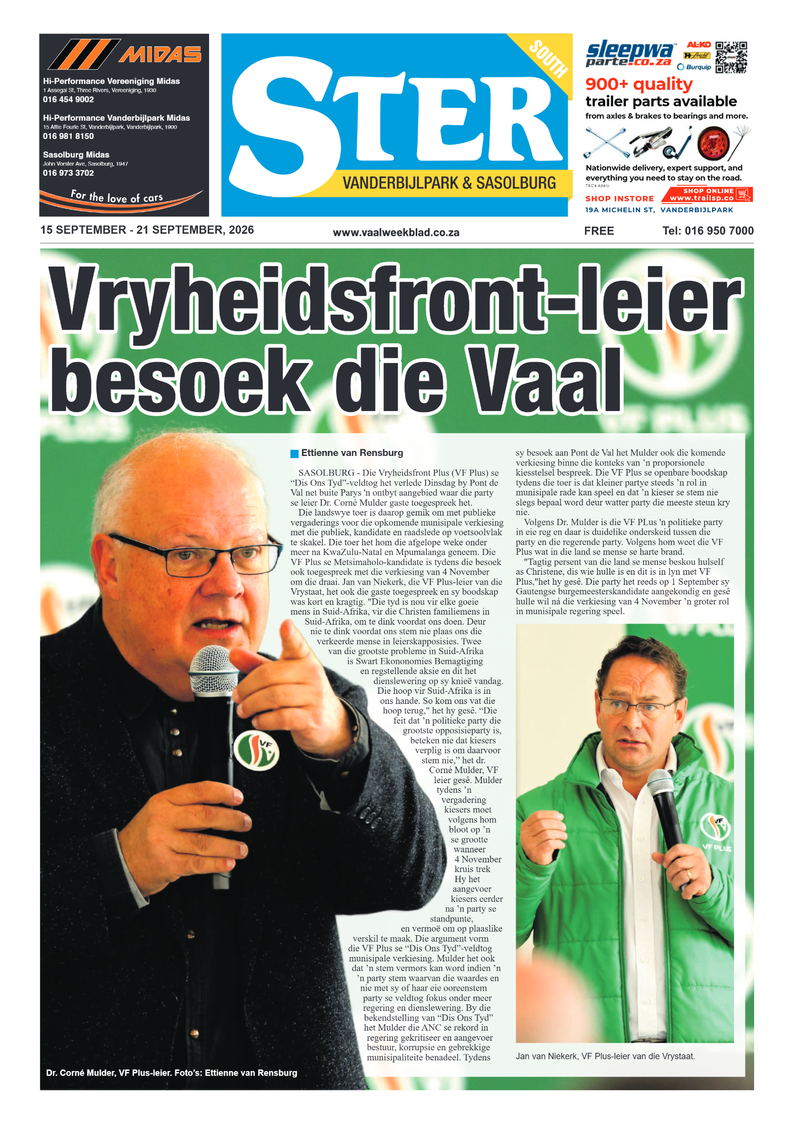 Ster South – 15 September 2026 page 1