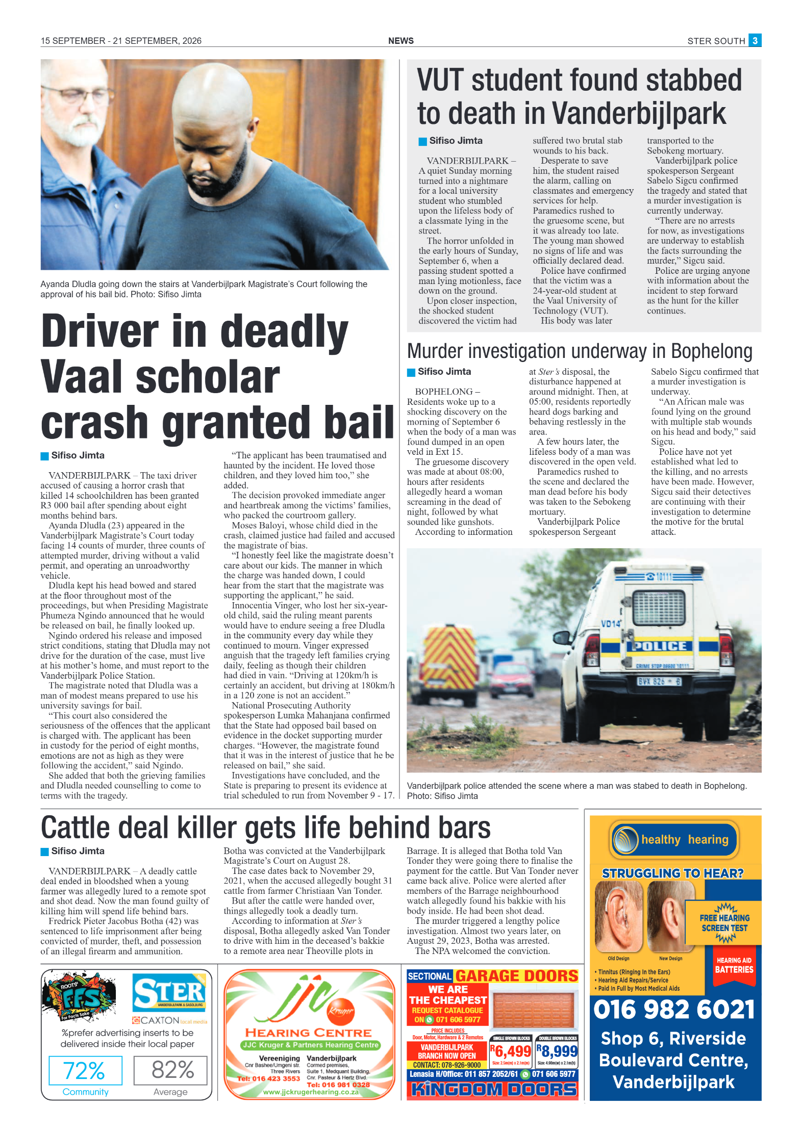 Ster South – 15 September 2026 page 3