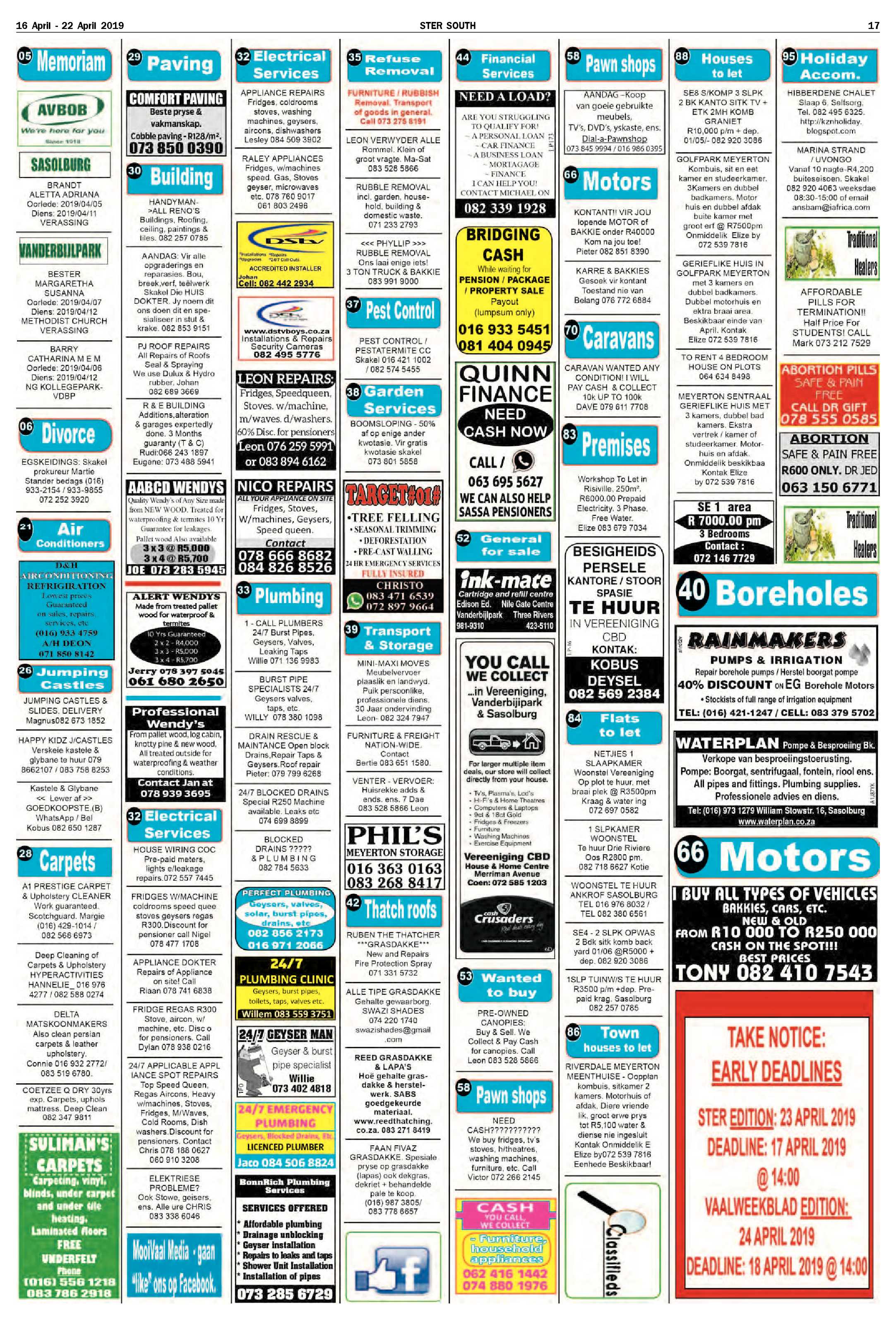 Ster South 16 – 22 April 2019 page 17