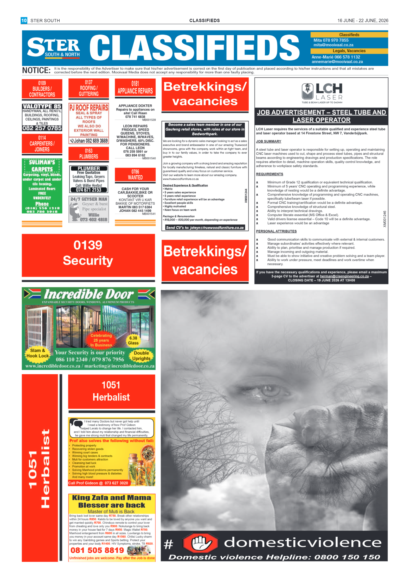 Ster South – 16 June 2026 page 9