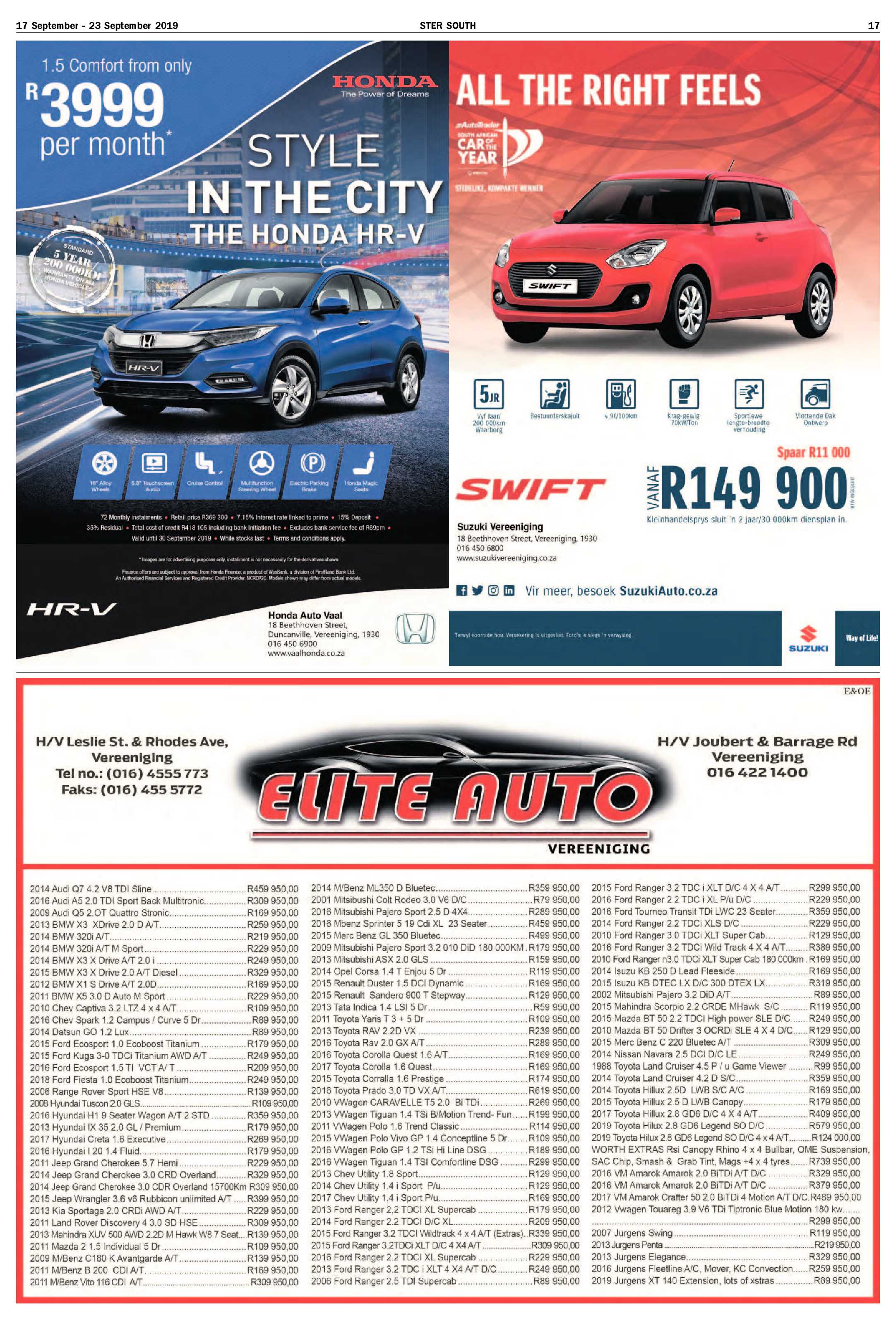 Ster South 17 – 23 September 2019 page 17