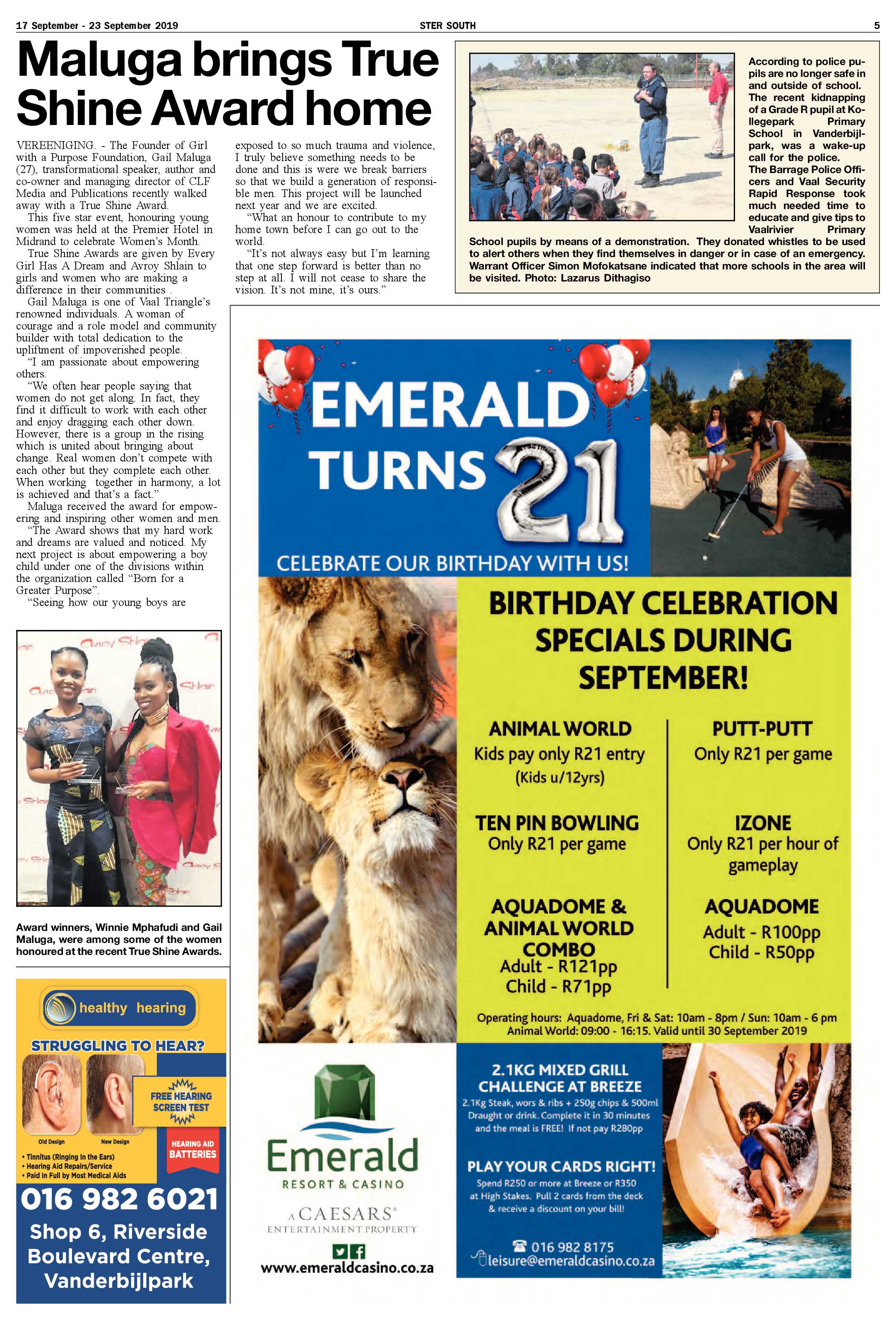 Ster South 17 – 23 September 2019 page 5