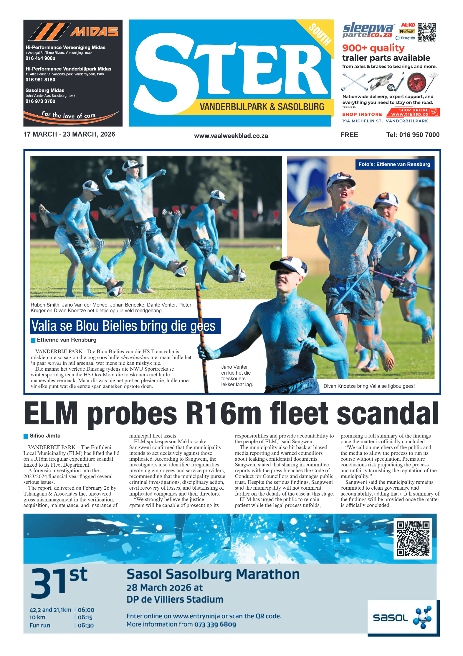 Ster South – 17 March page 1