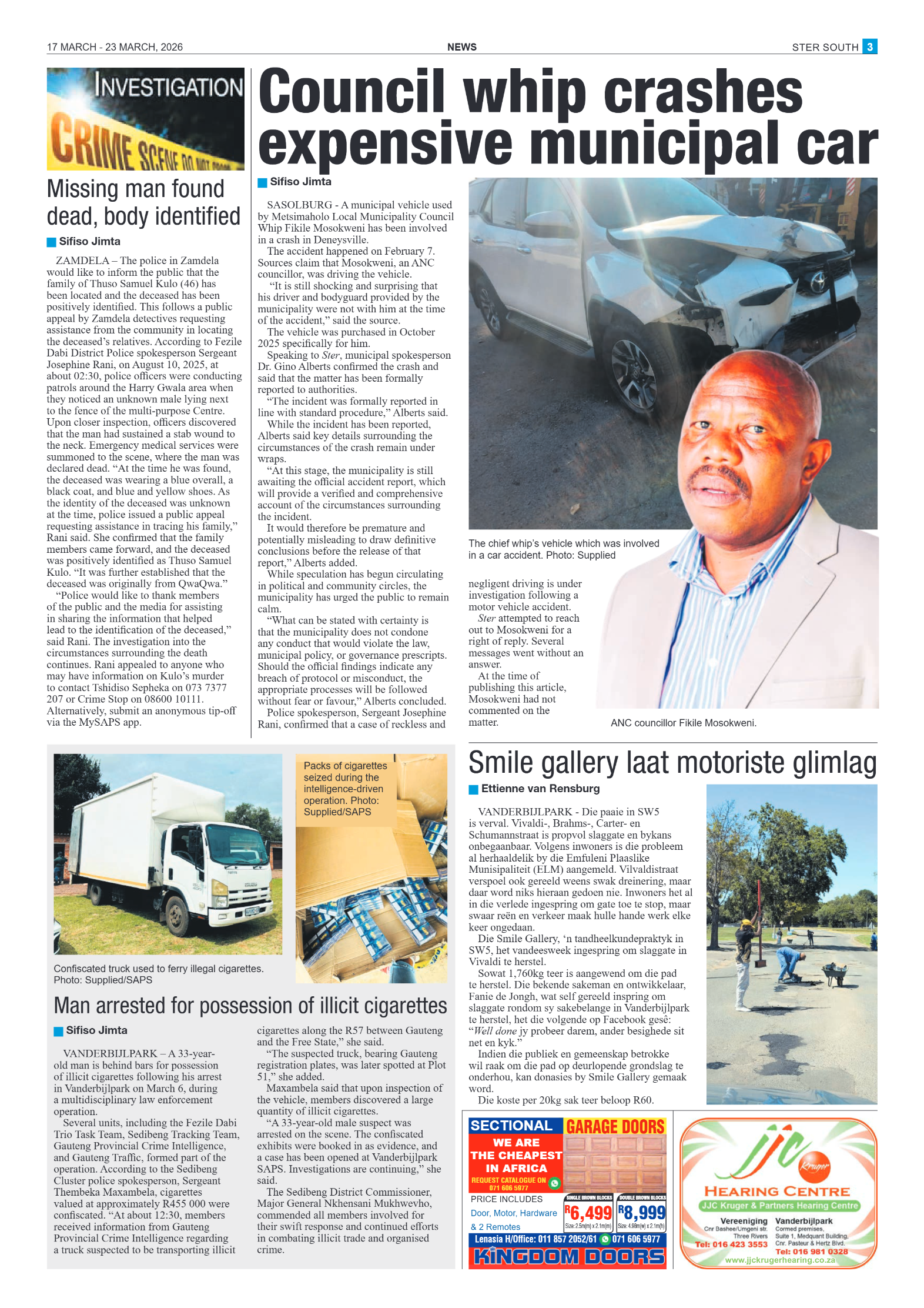 Ster South – 17 March page 3