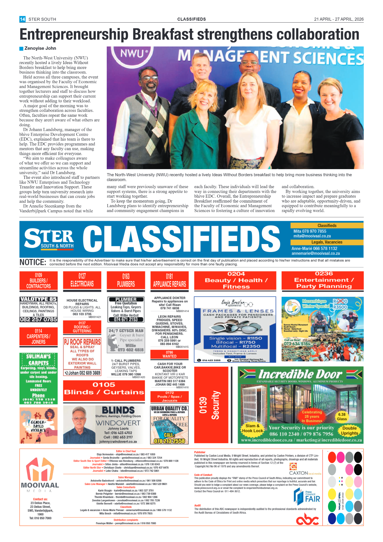 Ster South – 21 April 2026 page 14