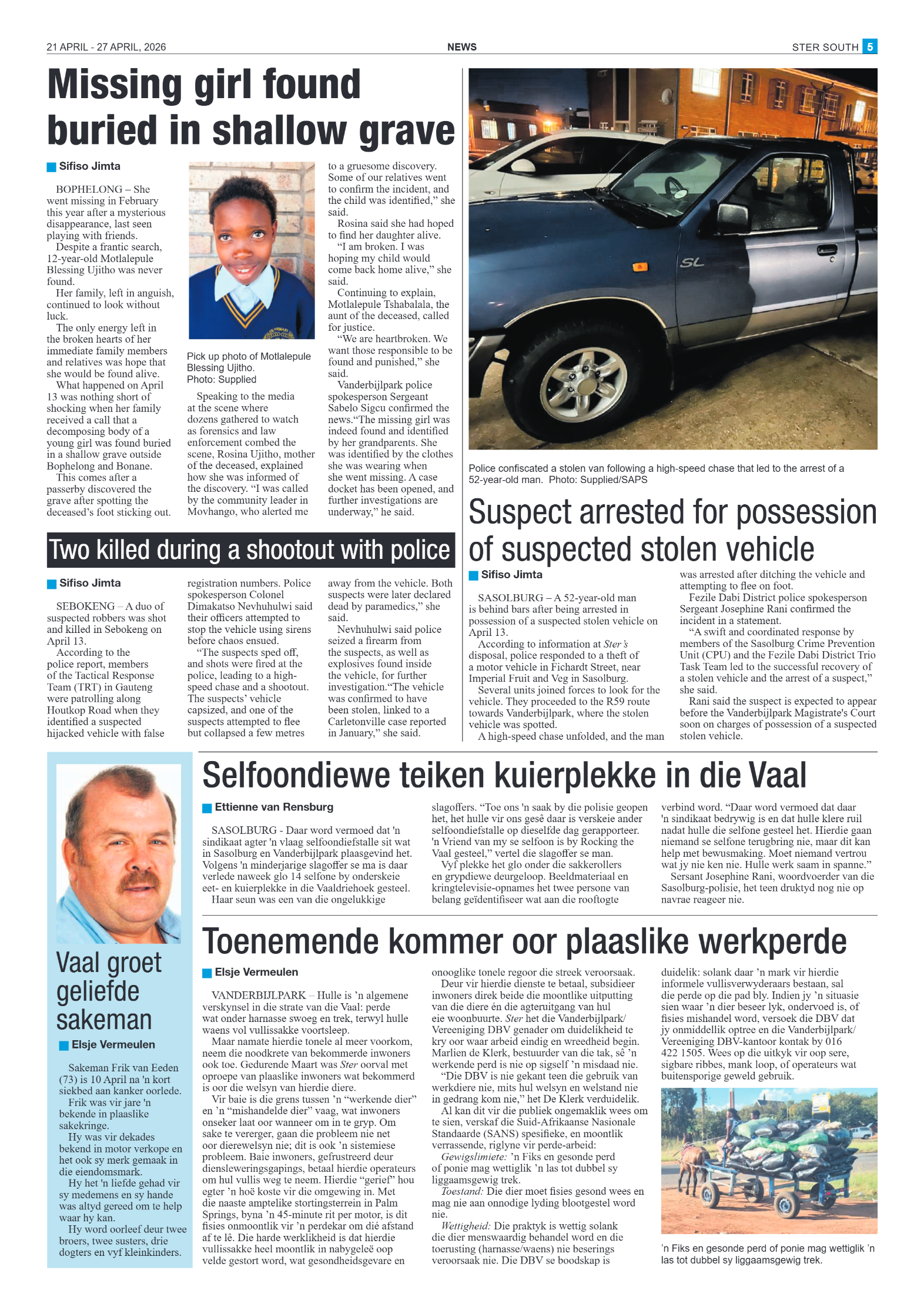 Ster South – 21 April 2026 page 5