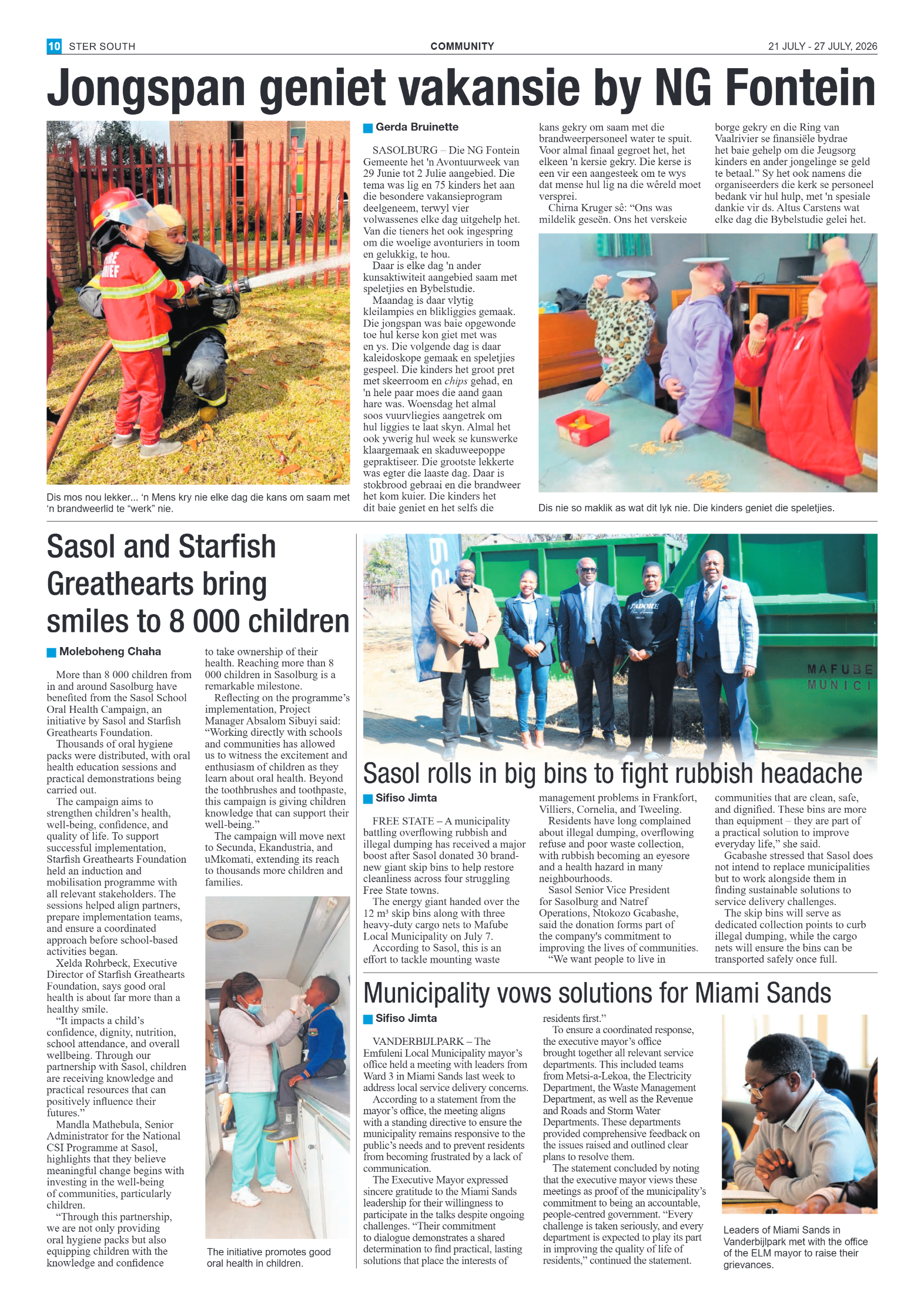 Ster South – 21 July 2026 page 10