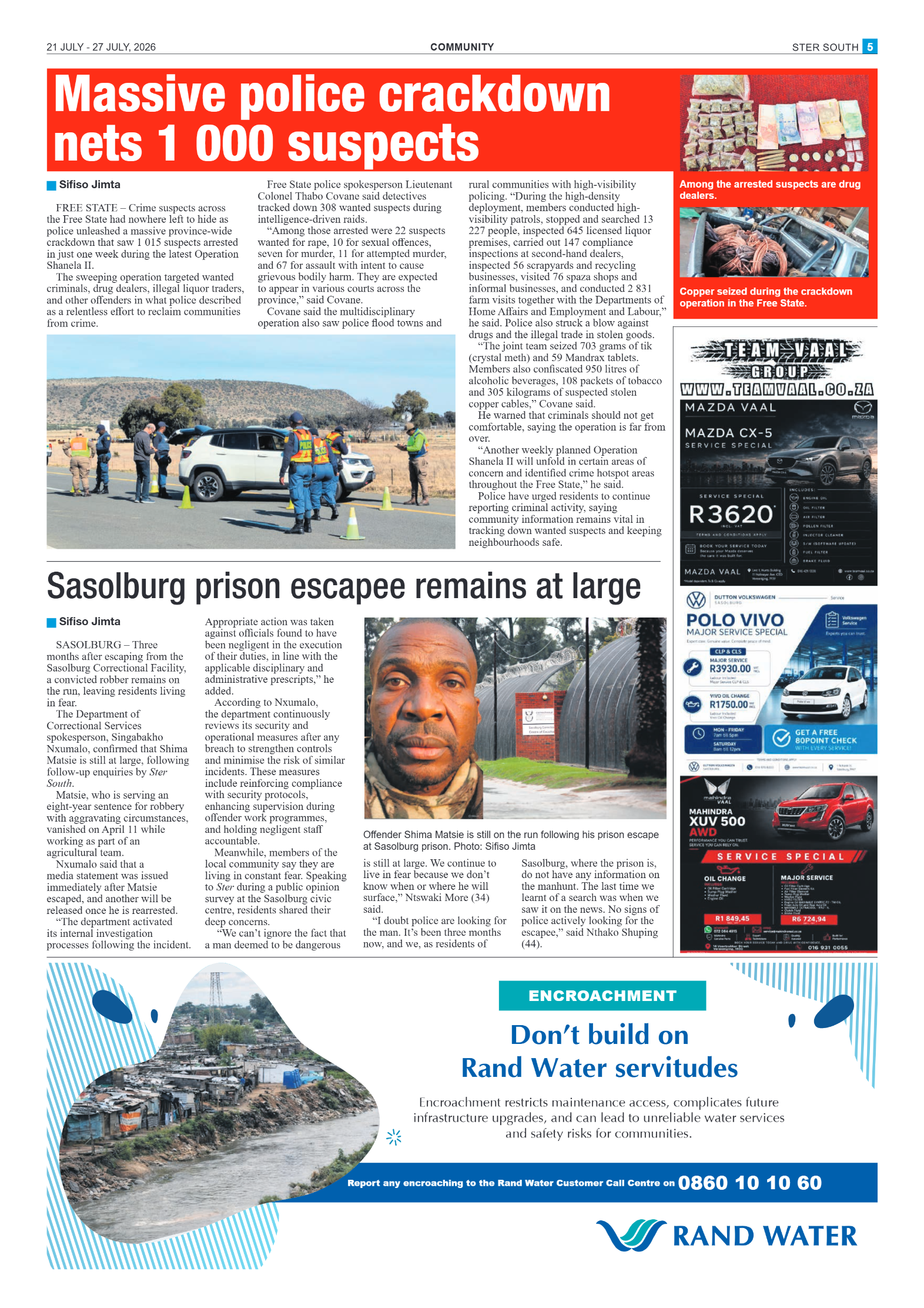 Ster South – 21 July 2026 page 5
