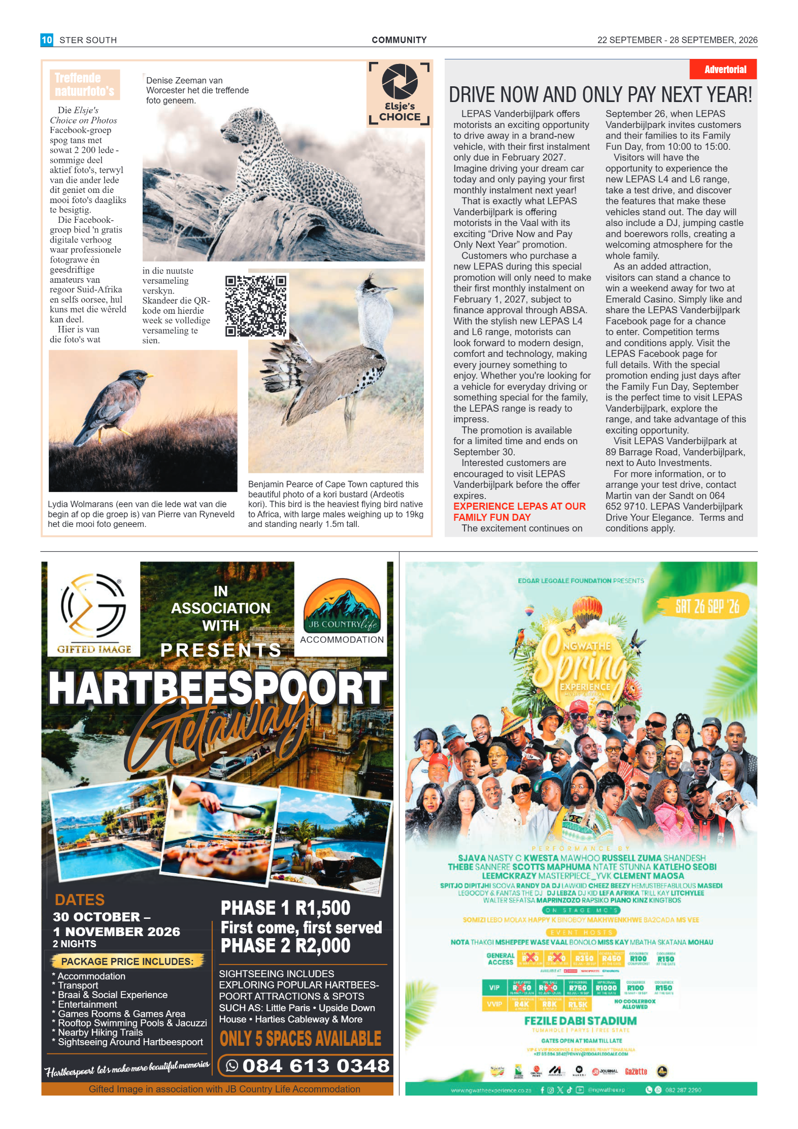Ster South – 22 September 2026 page 10