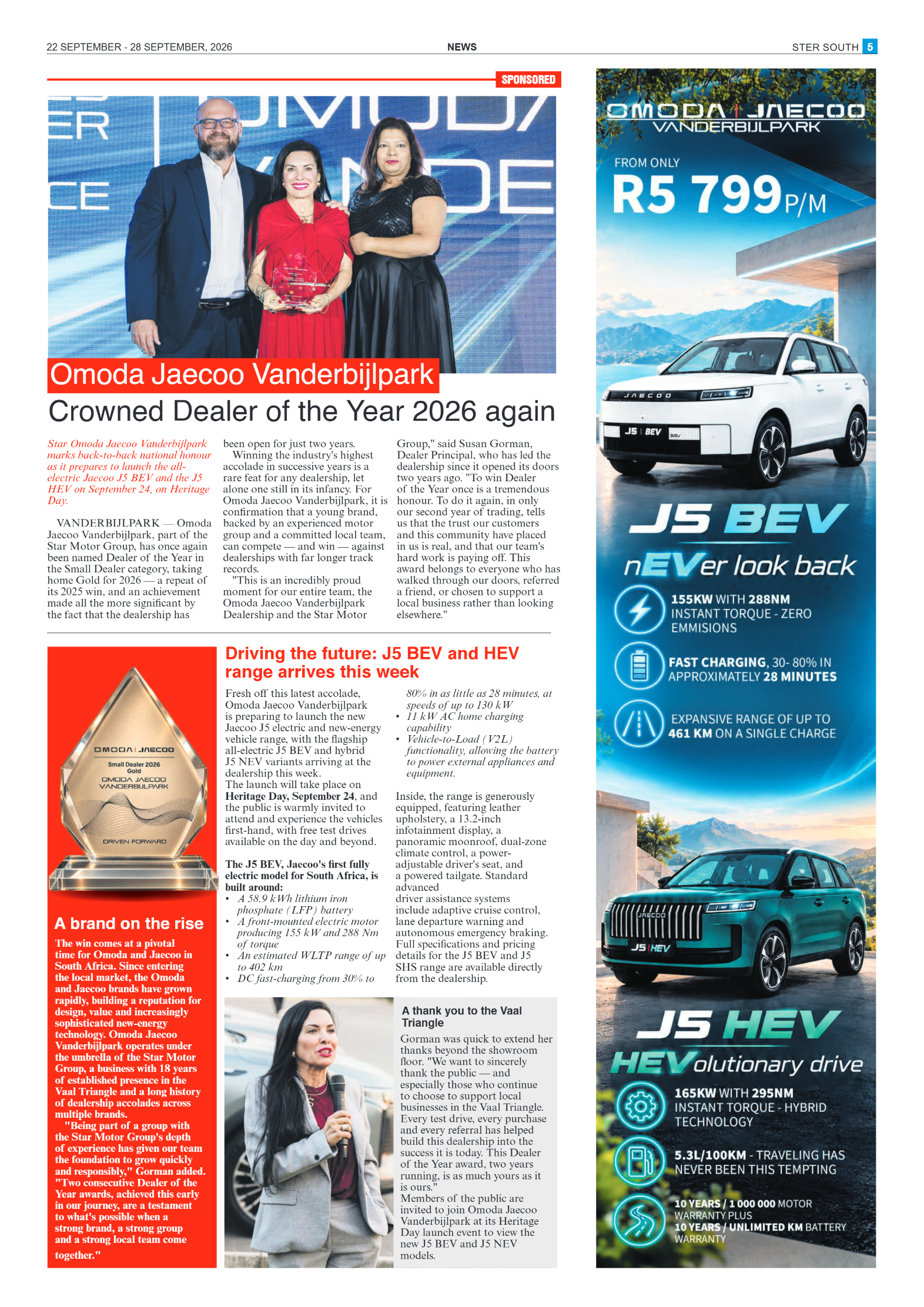 Ster South – 22 September 2026 page 5