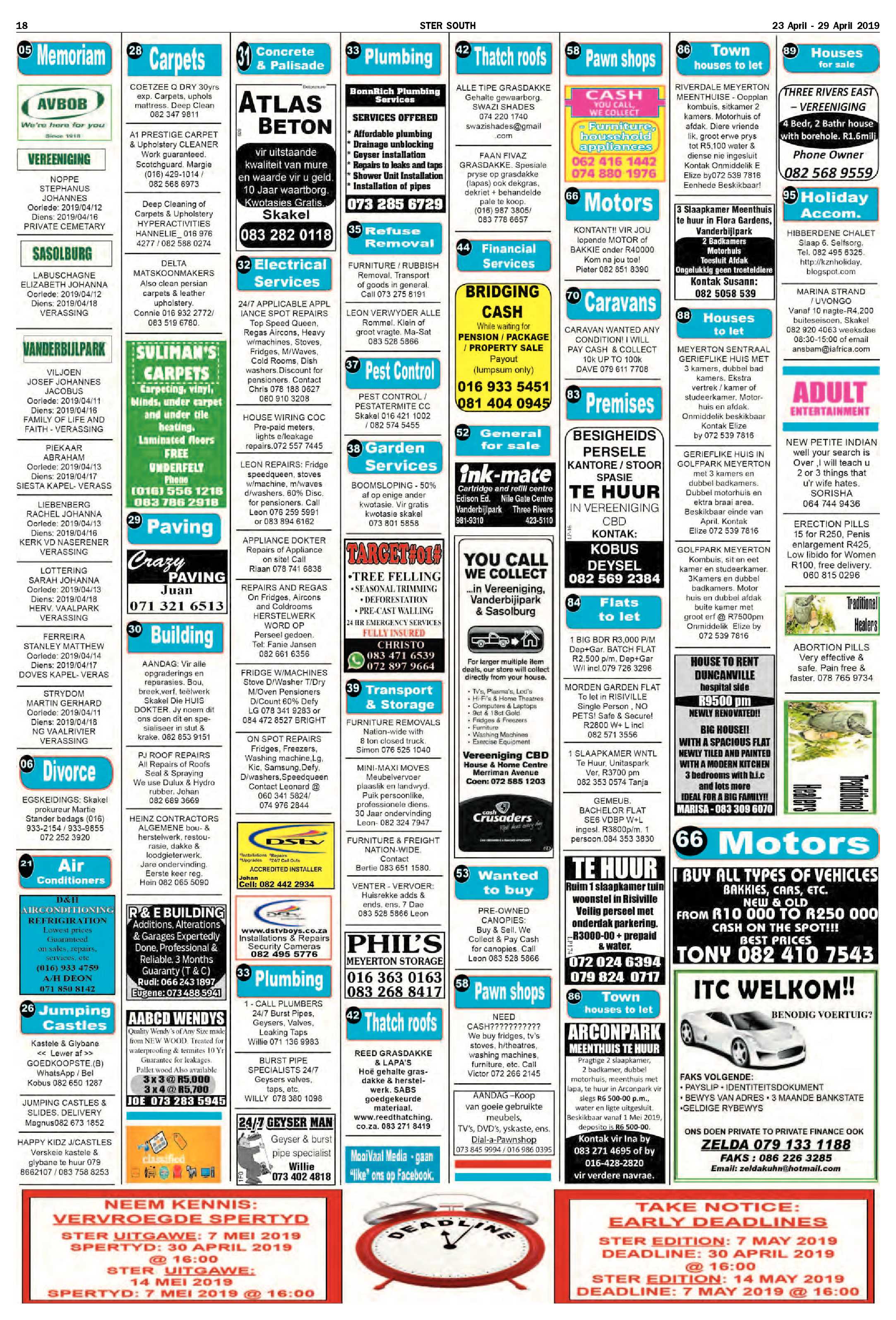 Ster South 23 – 29 April 2019 page 17