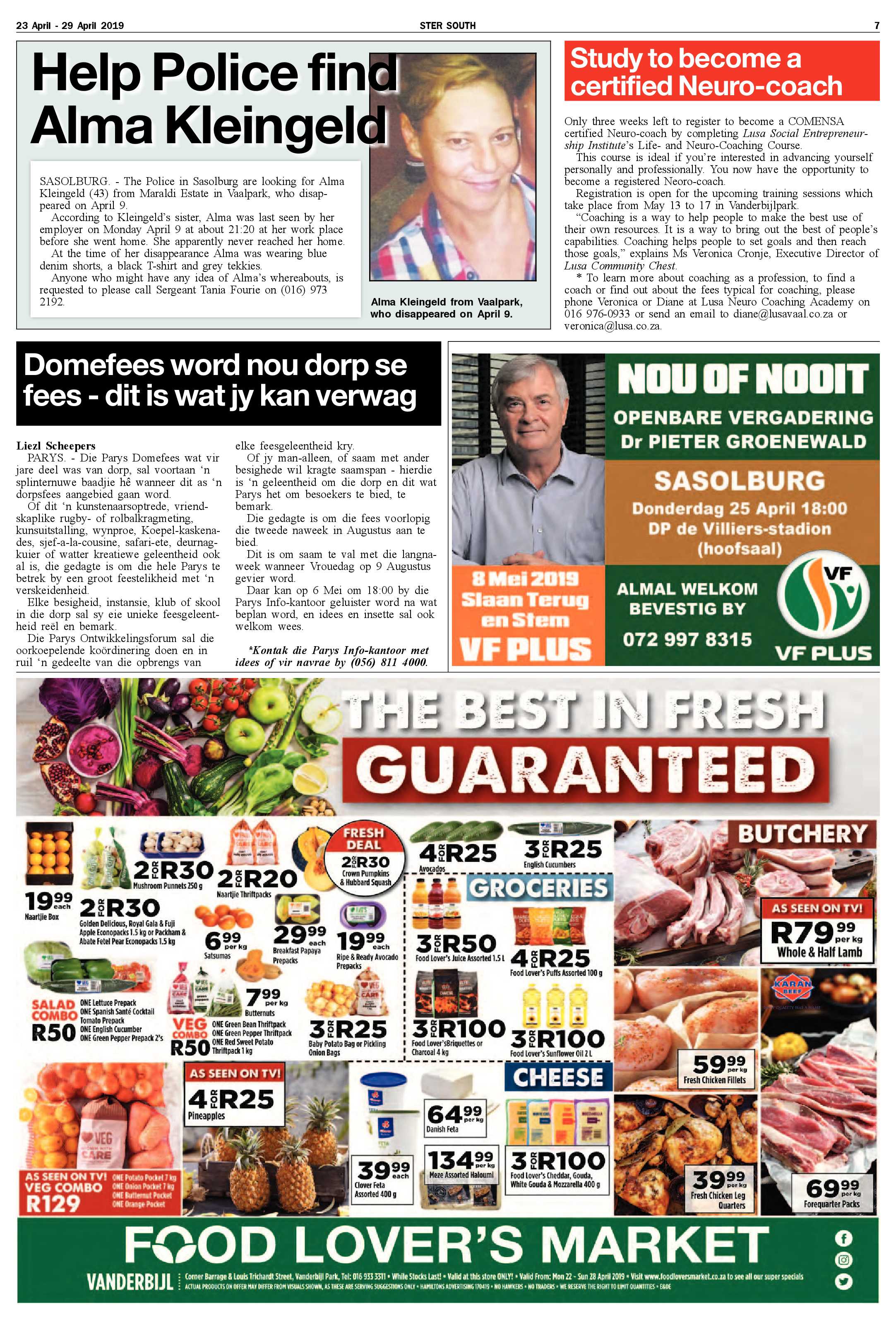 Ster South 23 – 29 April 2019 page 7