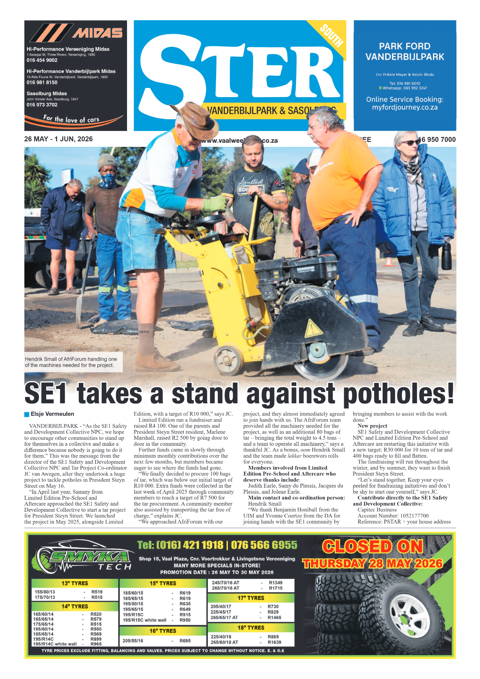 Ster South – 26 May 2026 page 1