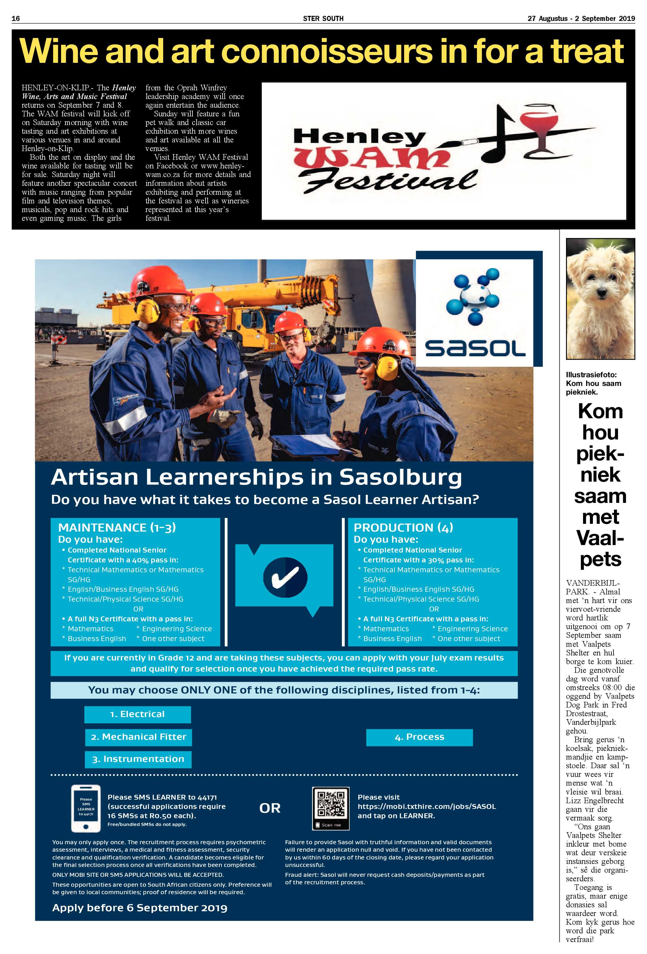 Ster South 27 Augustus – 2 September 2019 page 16