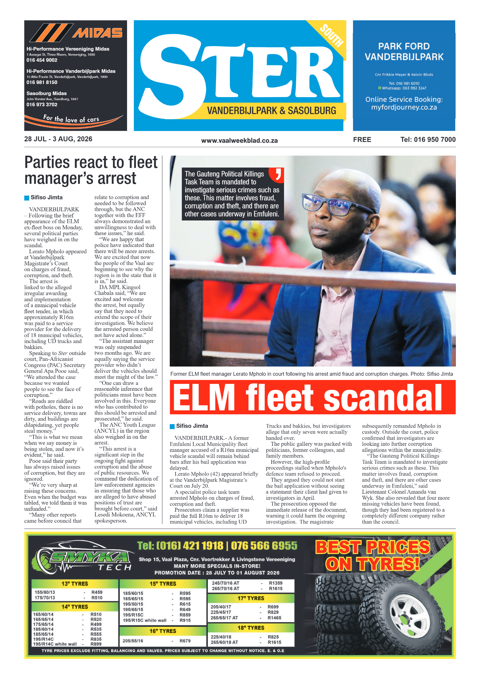 Ster South – 28 July 2026 page 1