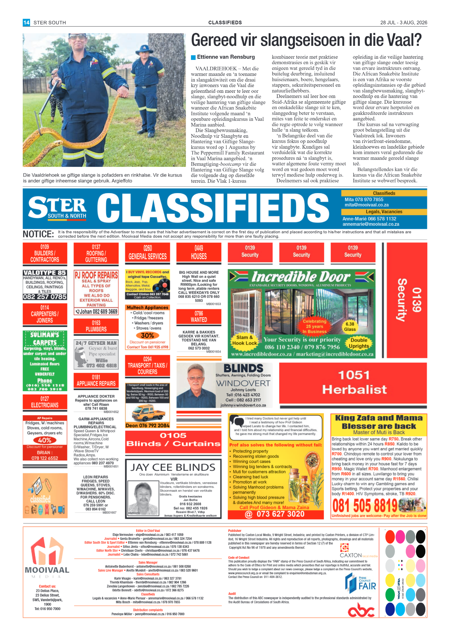 Ster South – 28 July 2026 page 14