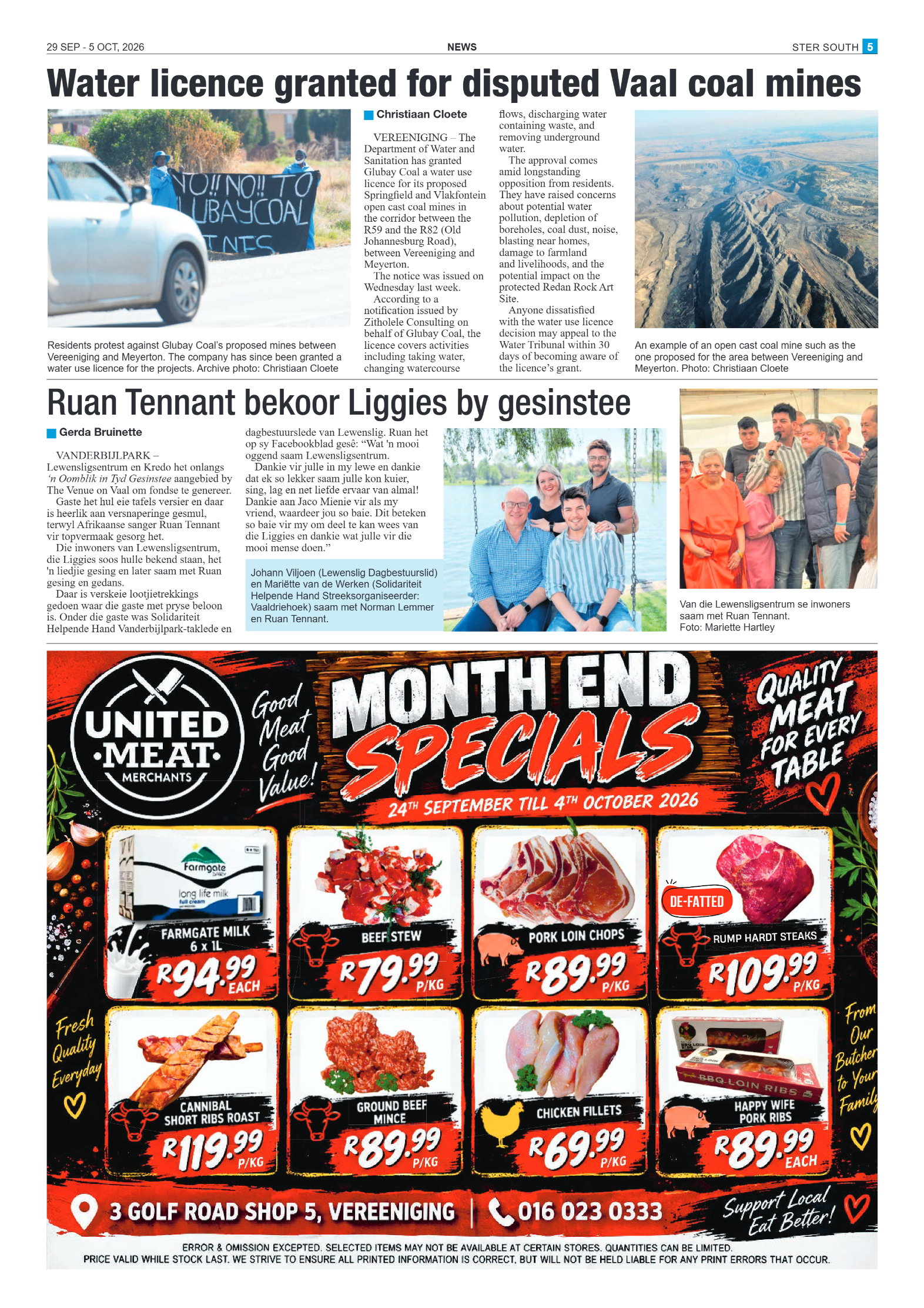 Ster South – 29 September 2026 page 5