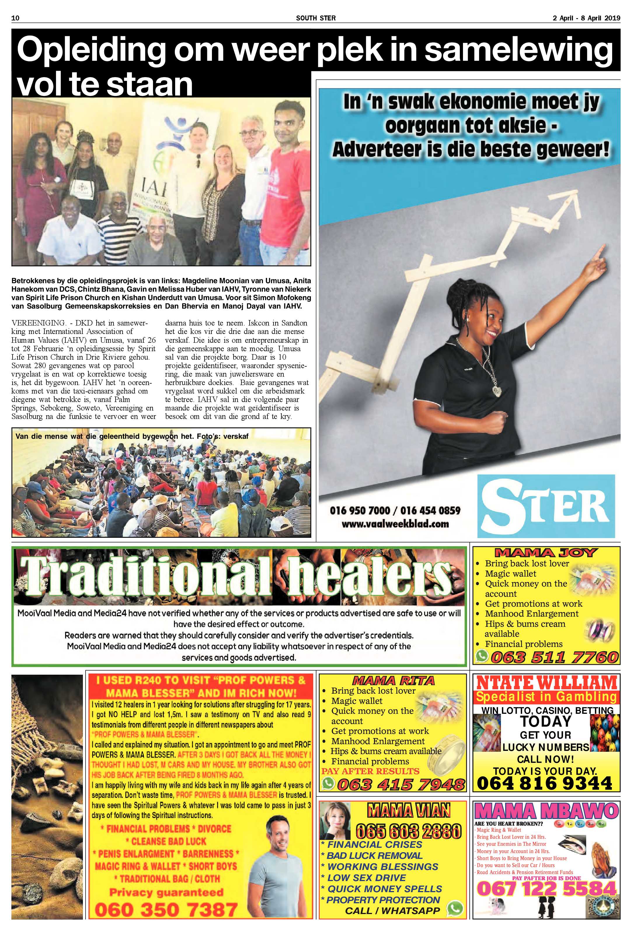 Ster South 2 – 8 April 2019 page 10