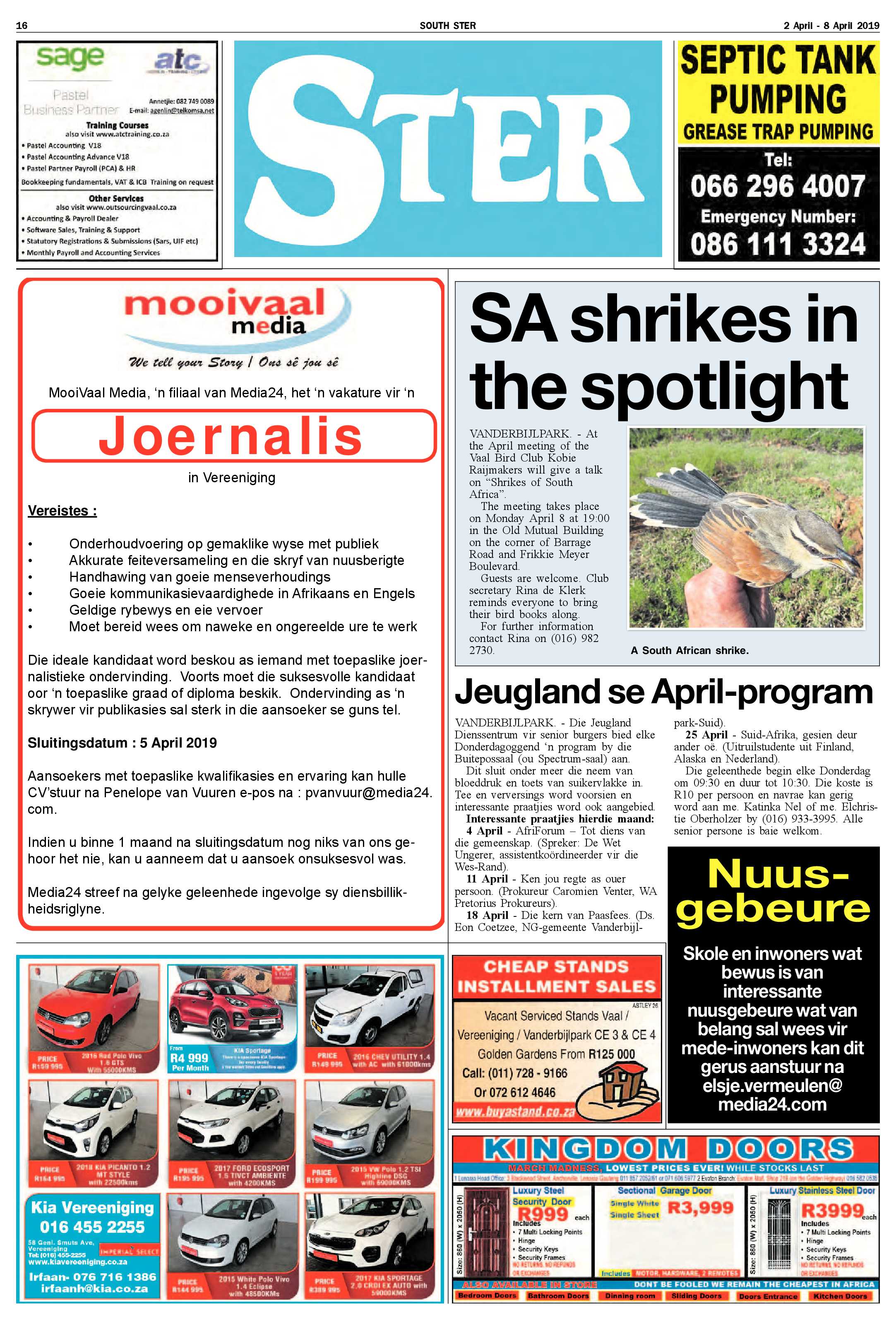 Ster South 2 – 8 April 2019 page 16