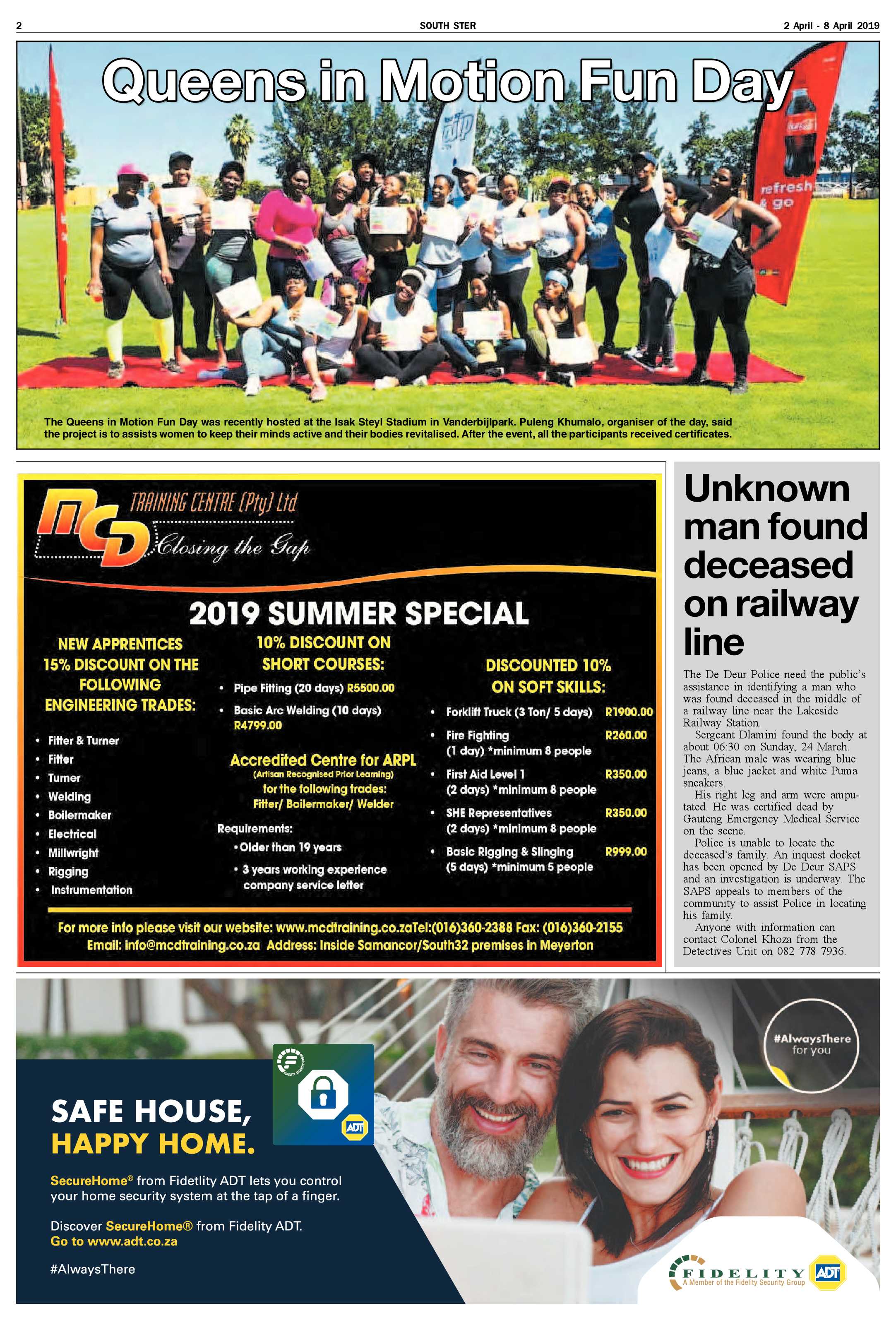 Ster South 2 – 8 April 2019 page 2