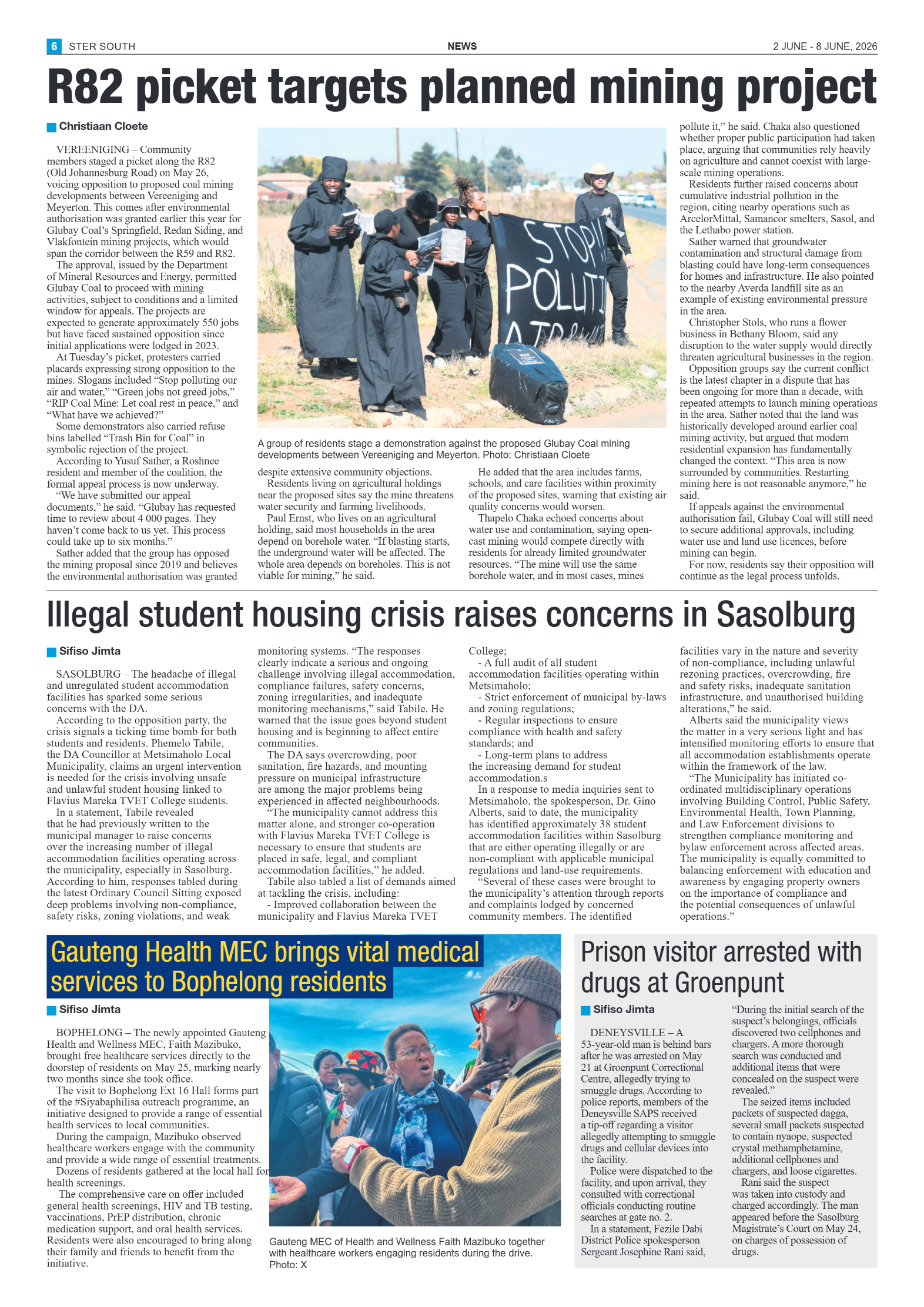 Ster South – 2 June 2026 page 6