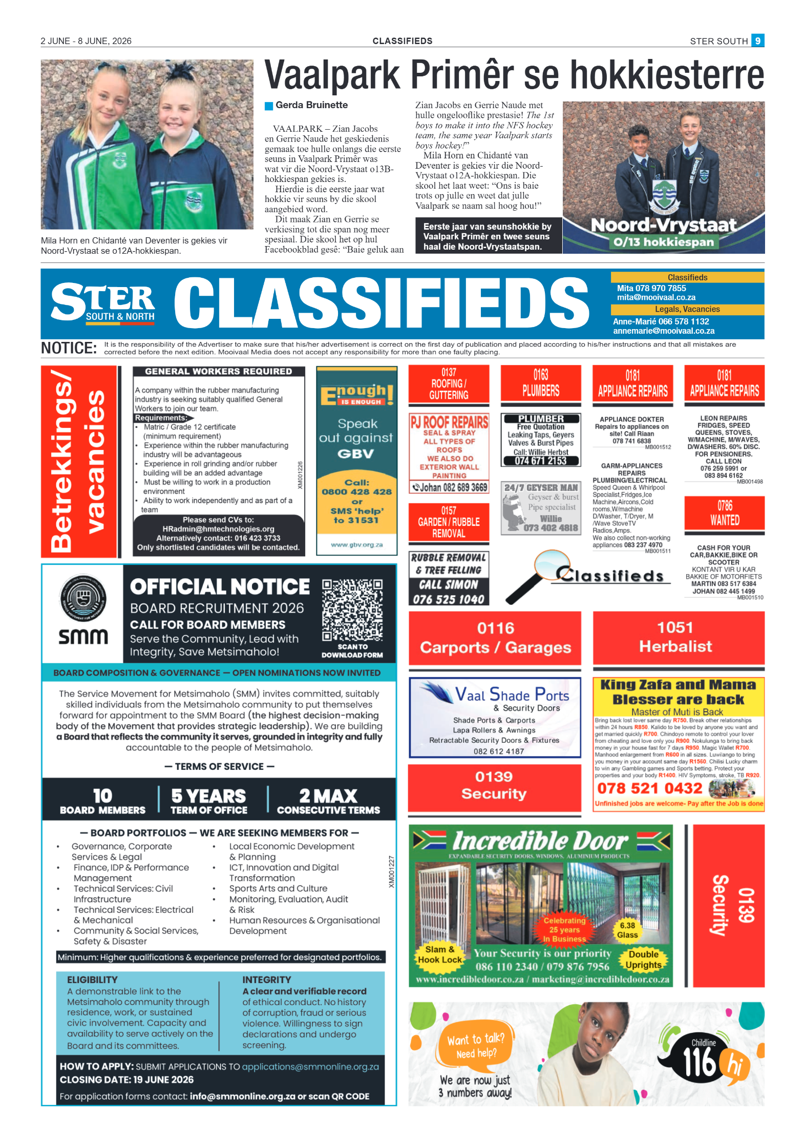 Ster South – 2 June 2026 page 9