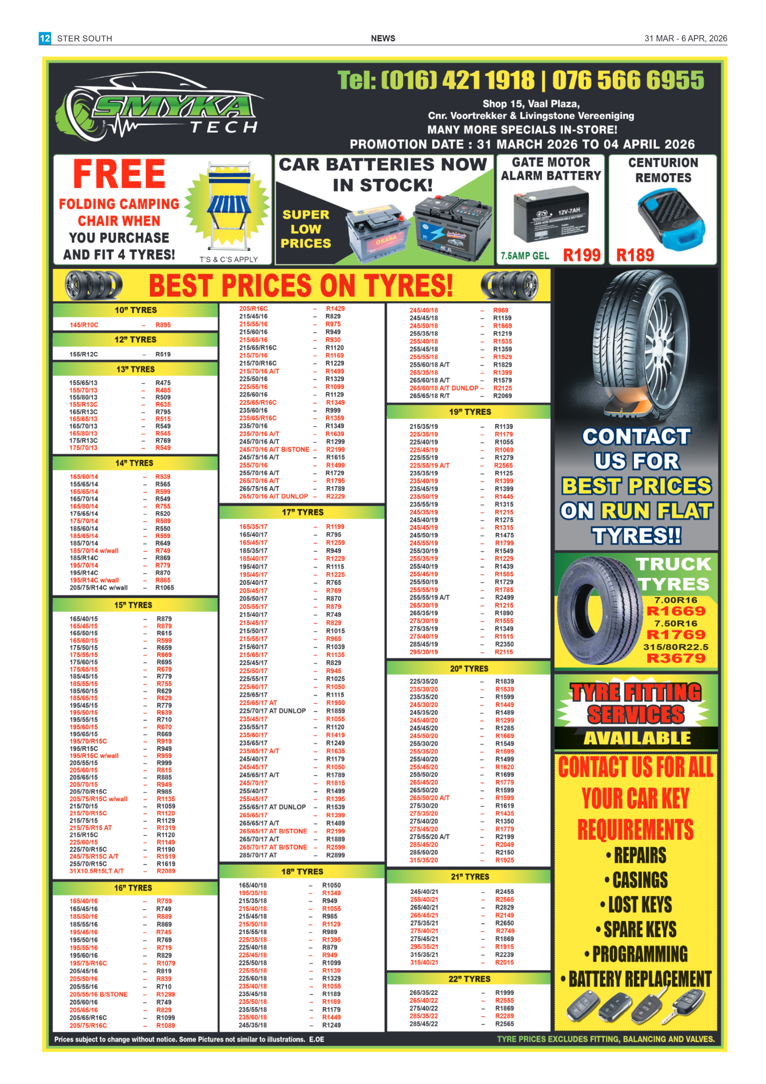 Ster South – 31 March 2026 page 12