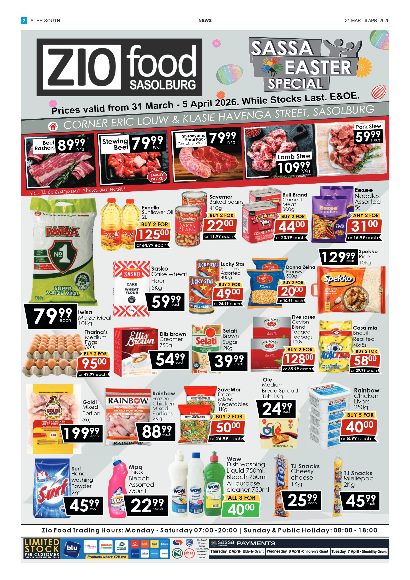 Ster South – 31 March 2026 page 2