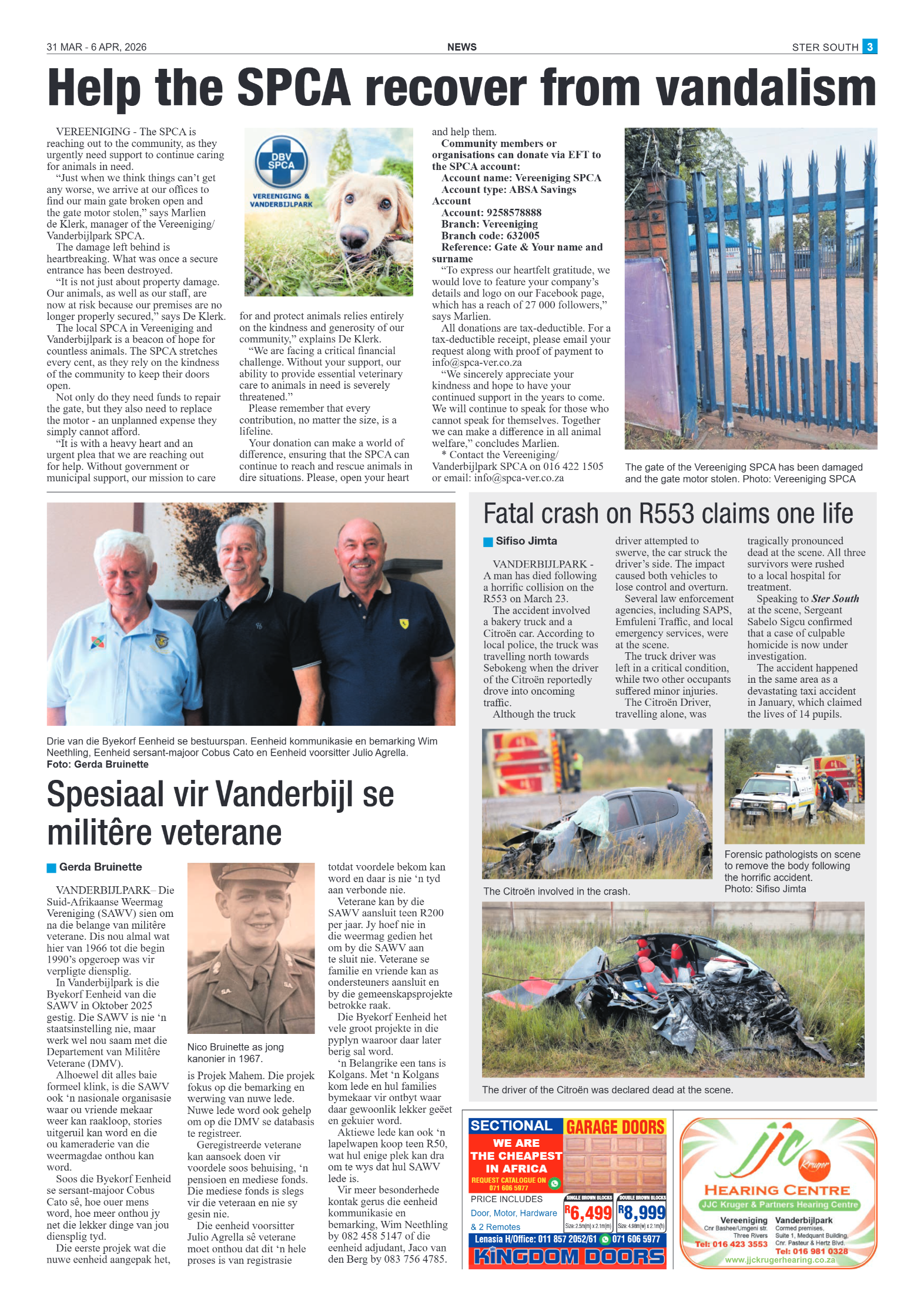 Ster South – 31 March 2026 page 3