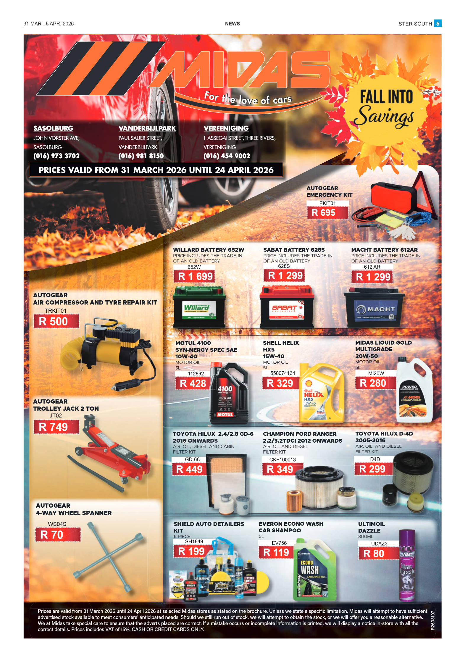 Ster South – 31 March 2026 page 5