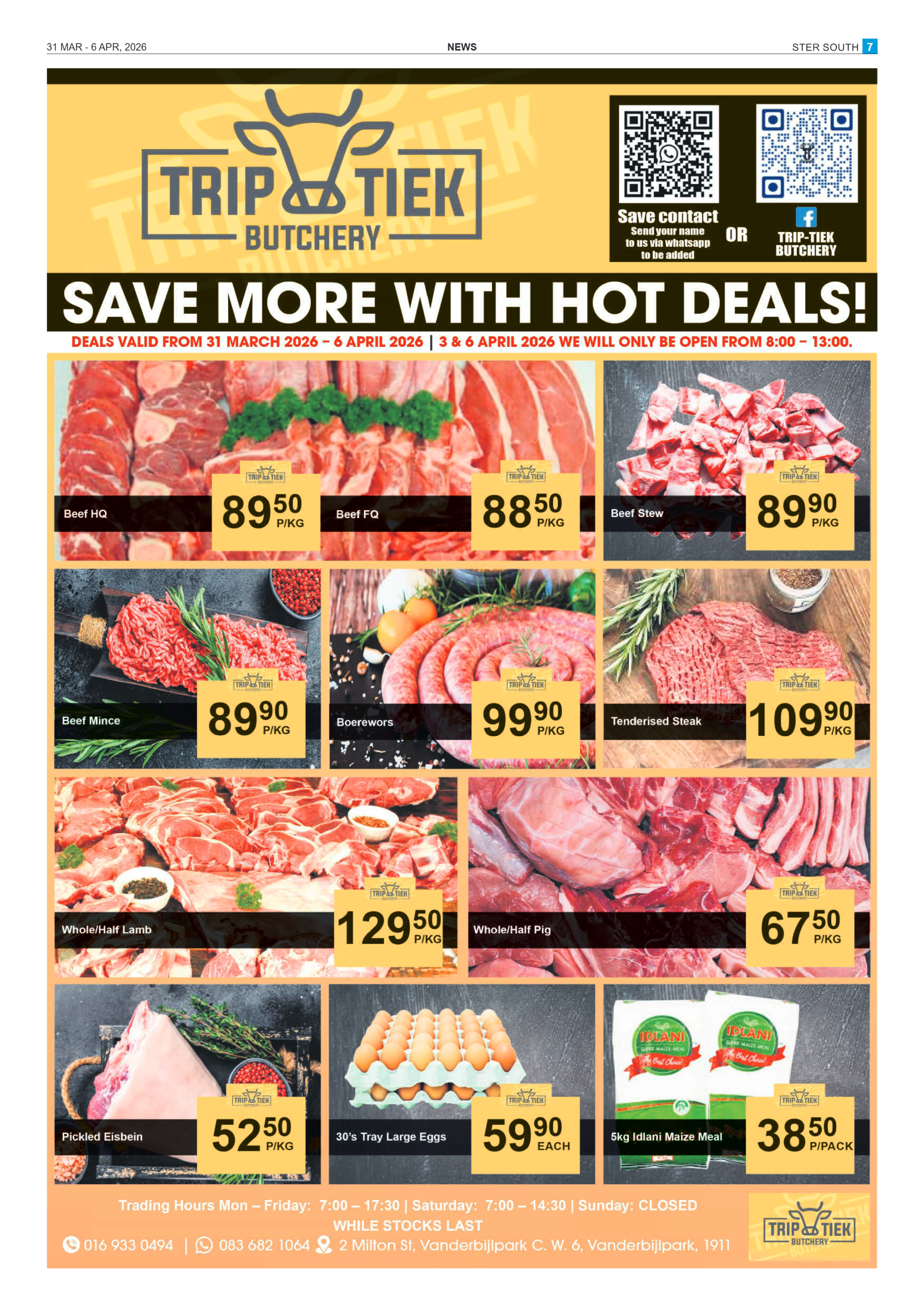 Ster South – 31 March 2026 page 7