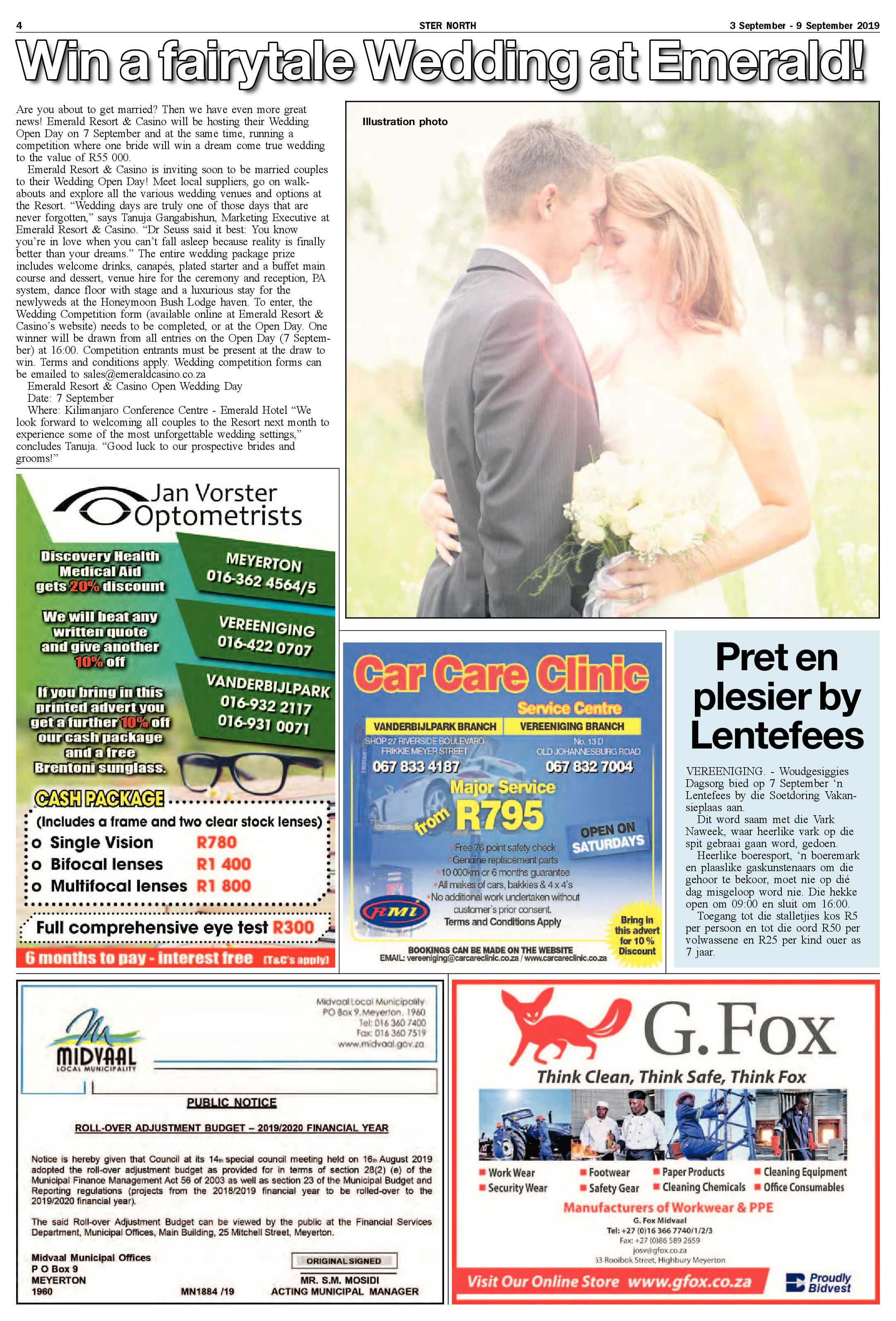 Ster South 3 – 9 September 2019 page 4