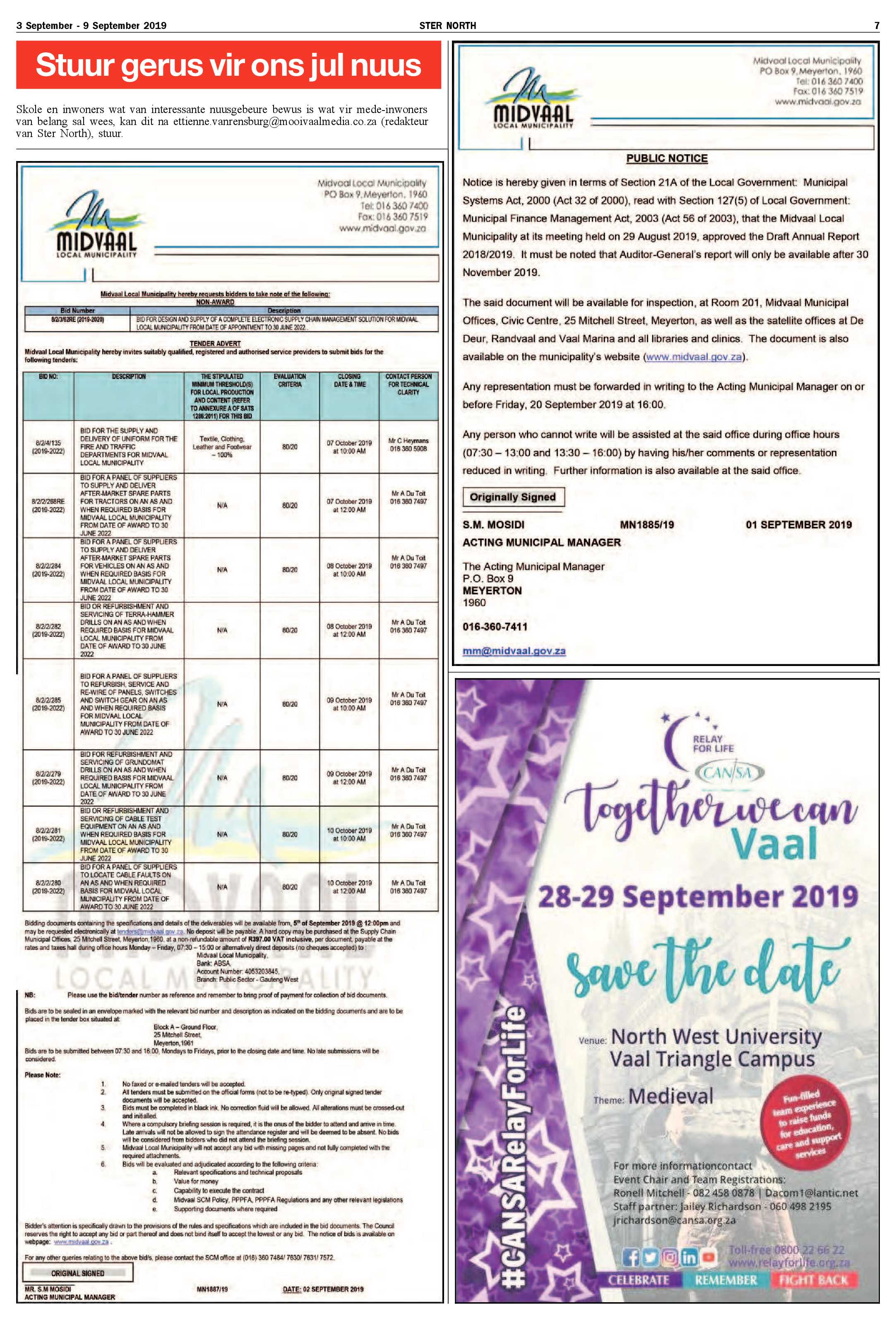 Ster South 3 – 9 September 2019 page 7