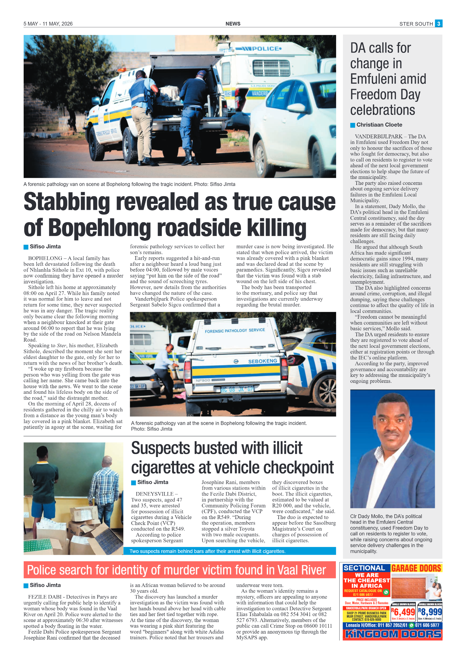 Ster South – 5 May 2026 page 3