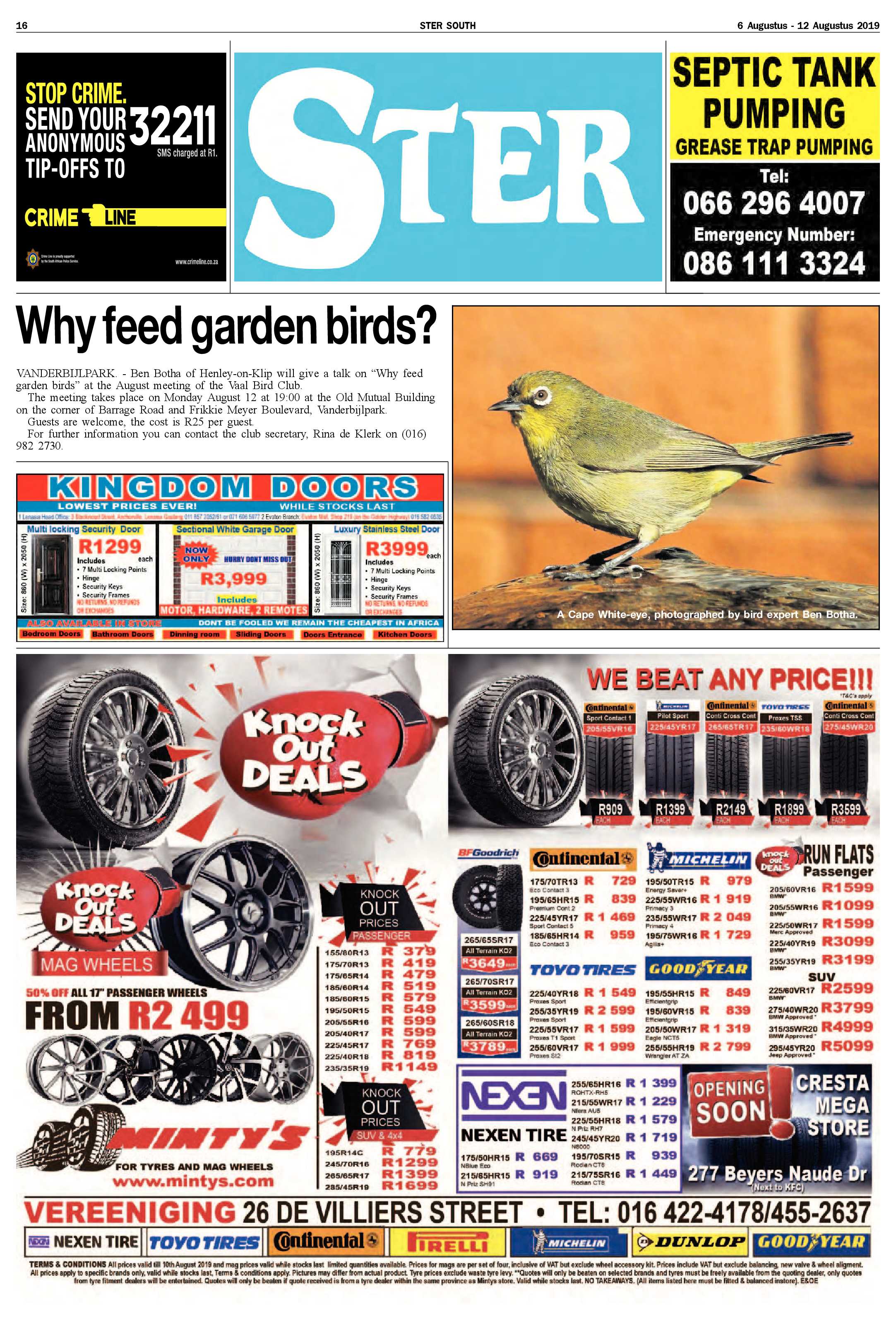 Ster South 6 – 12 Augustus 2019 page 16