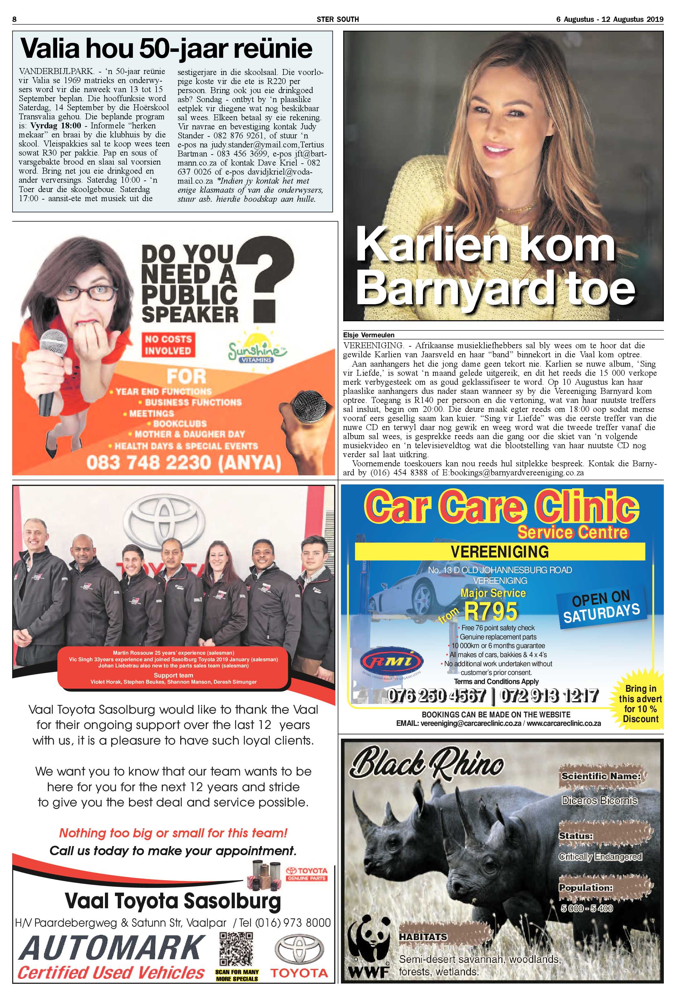 Ster South 6 – 12 Augustus 2019 page 8