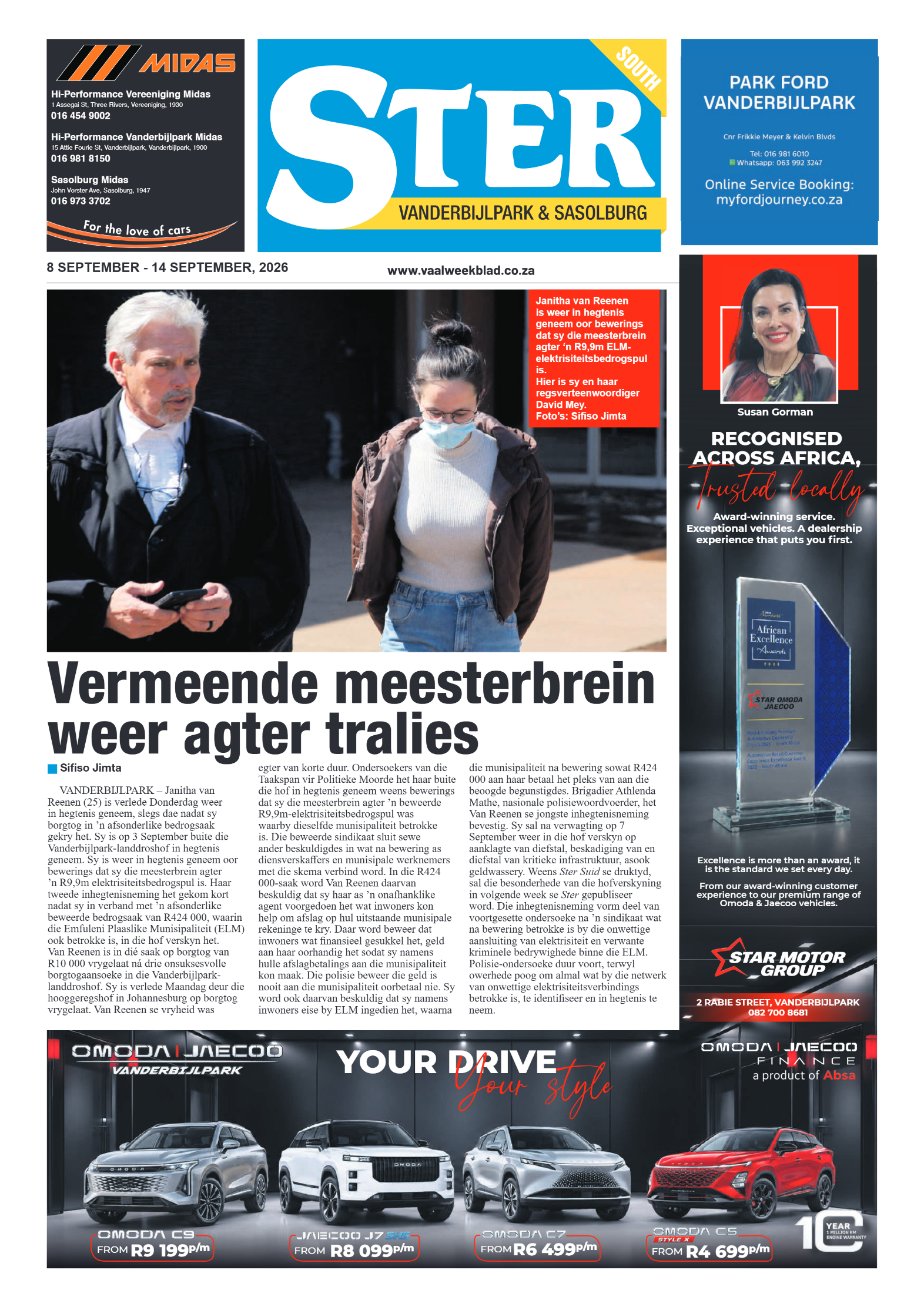 Ster South – 8 September 2026 page 1
