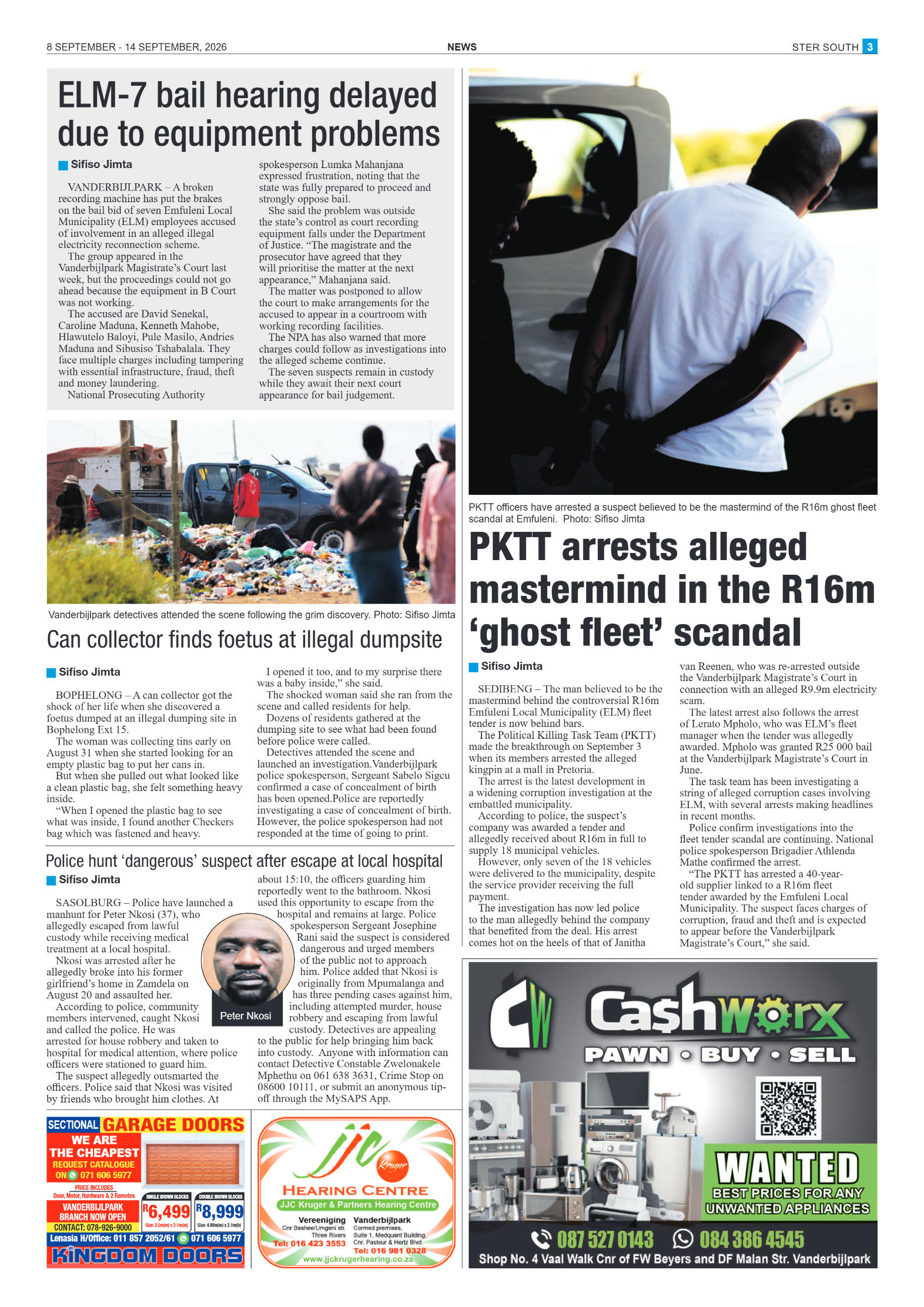 Ster South – 8 September 2026 page 3