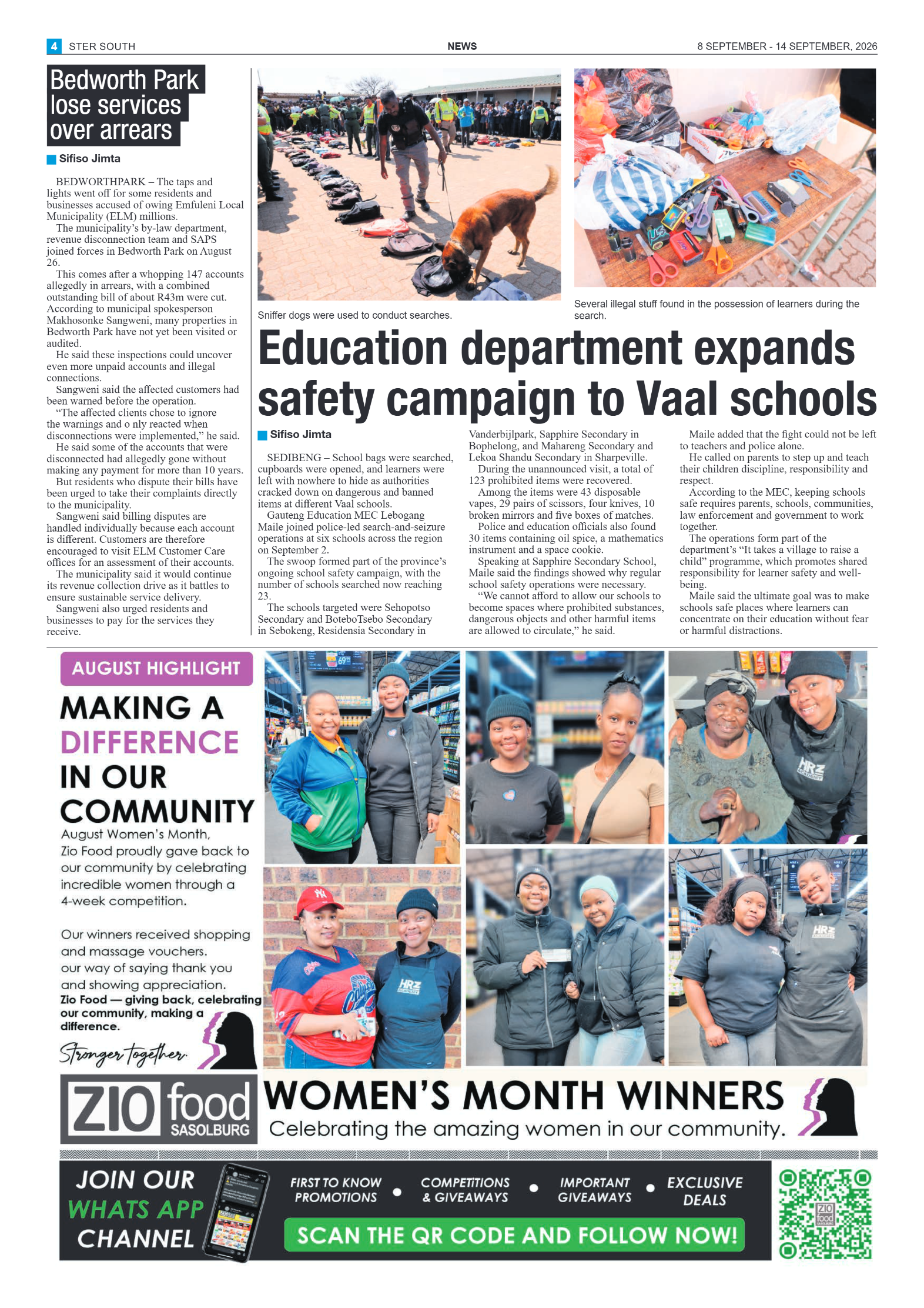 Ster South – 8 September 2026 page 4