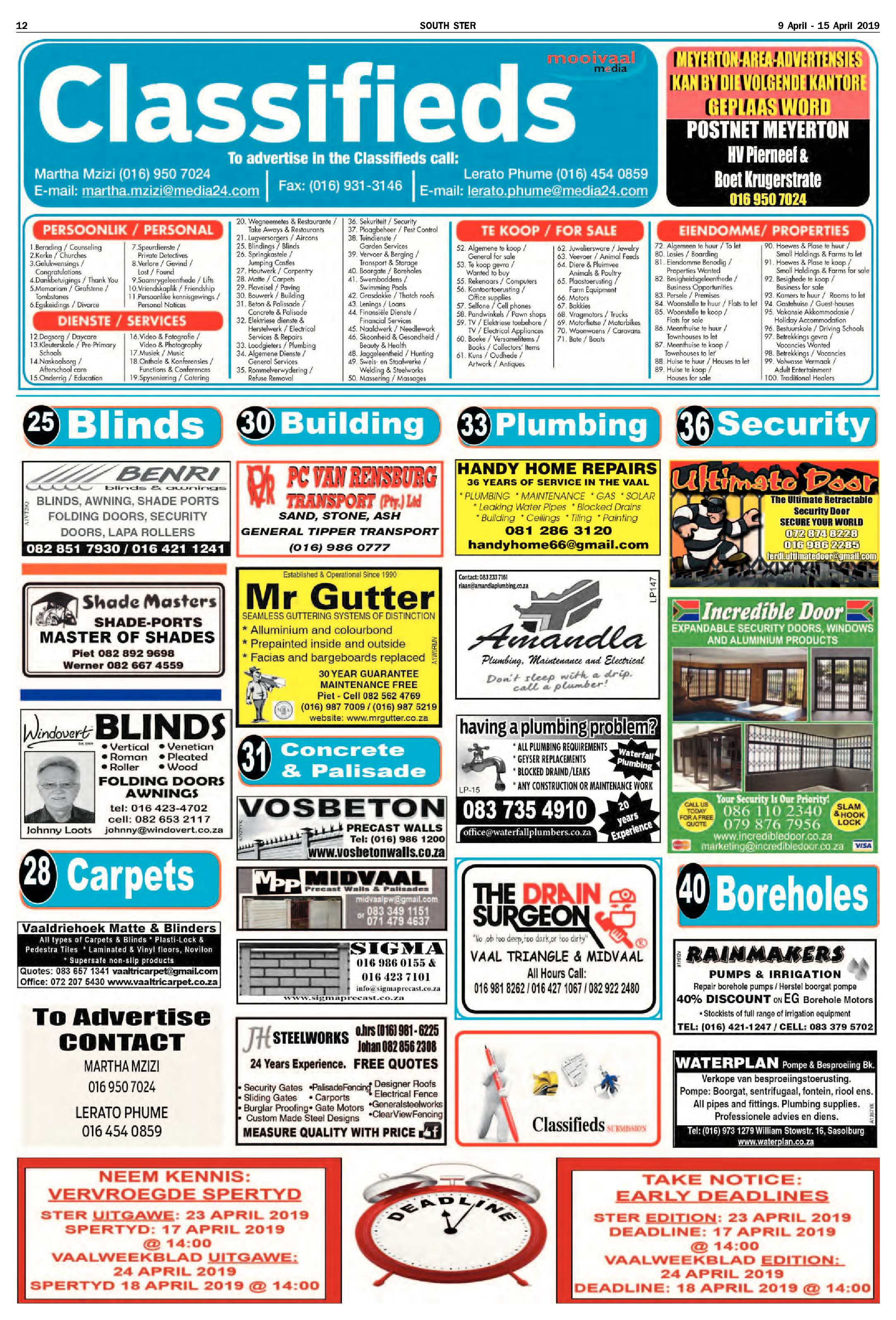 Ster South 9 – 15 April 2019 page 12