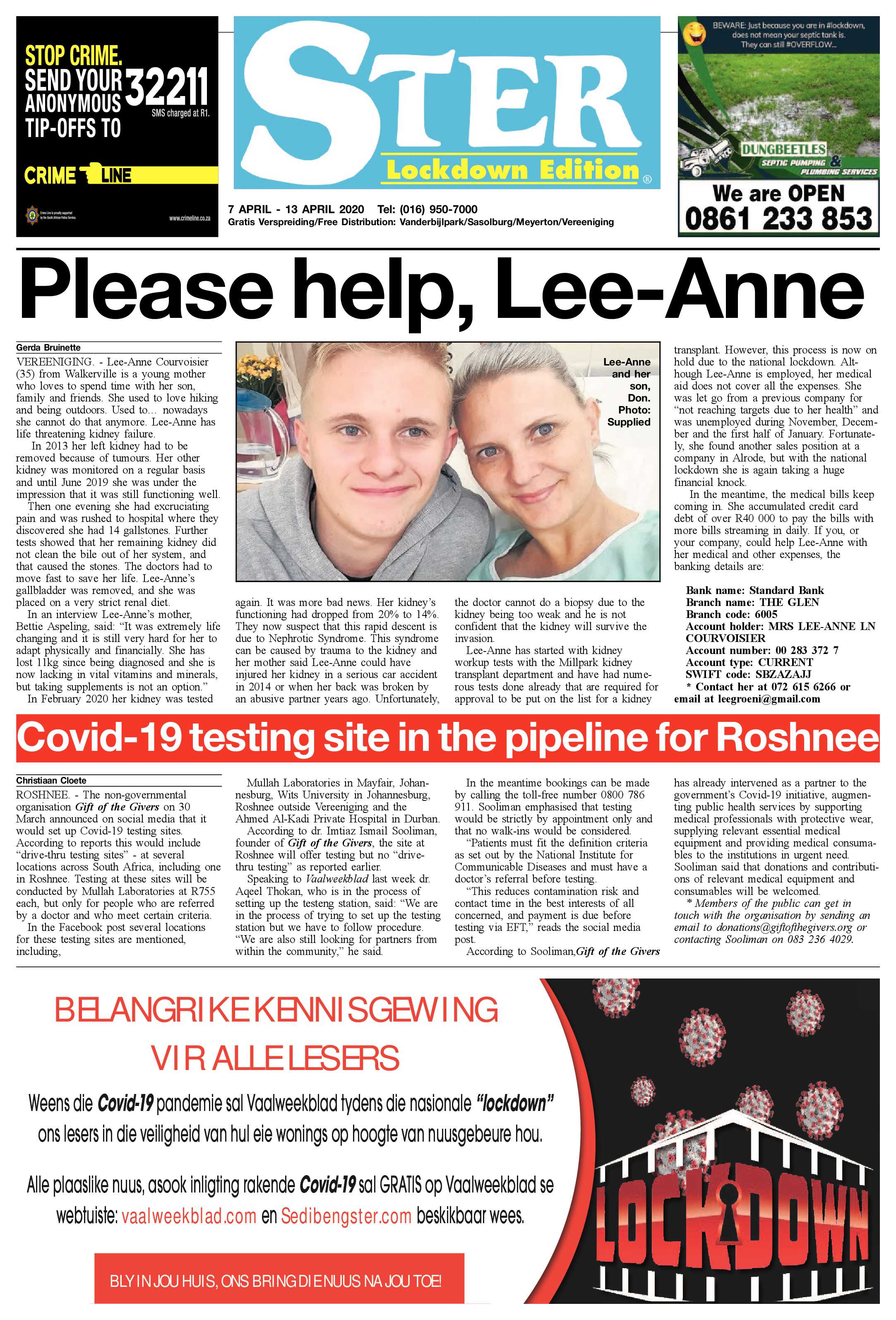 Ster: Lockdown edition 7 April page 1