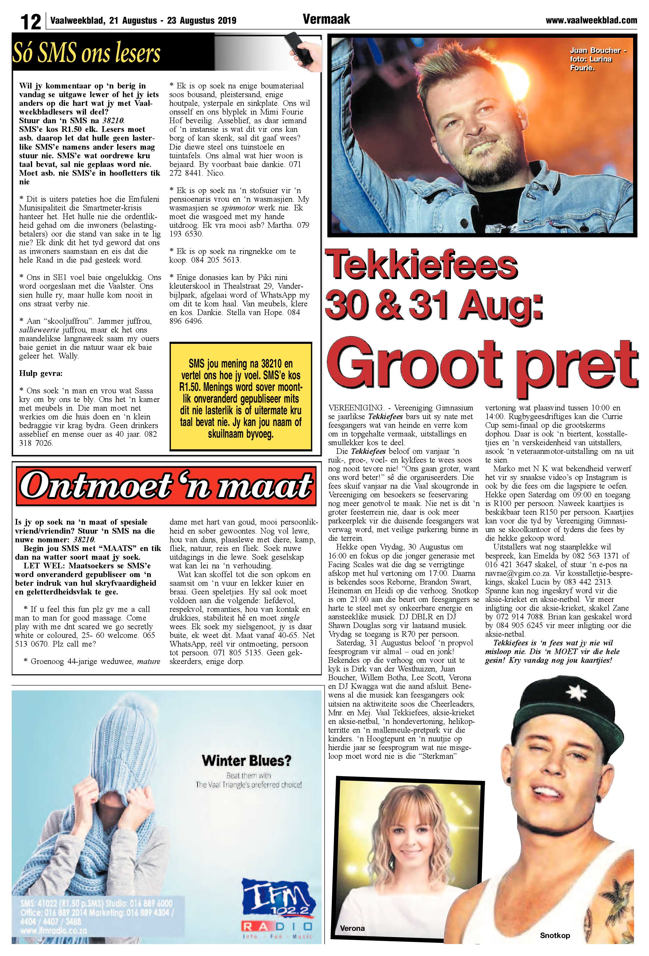 Vaalweekblad 21 – 23 Augustus 2019 page 12