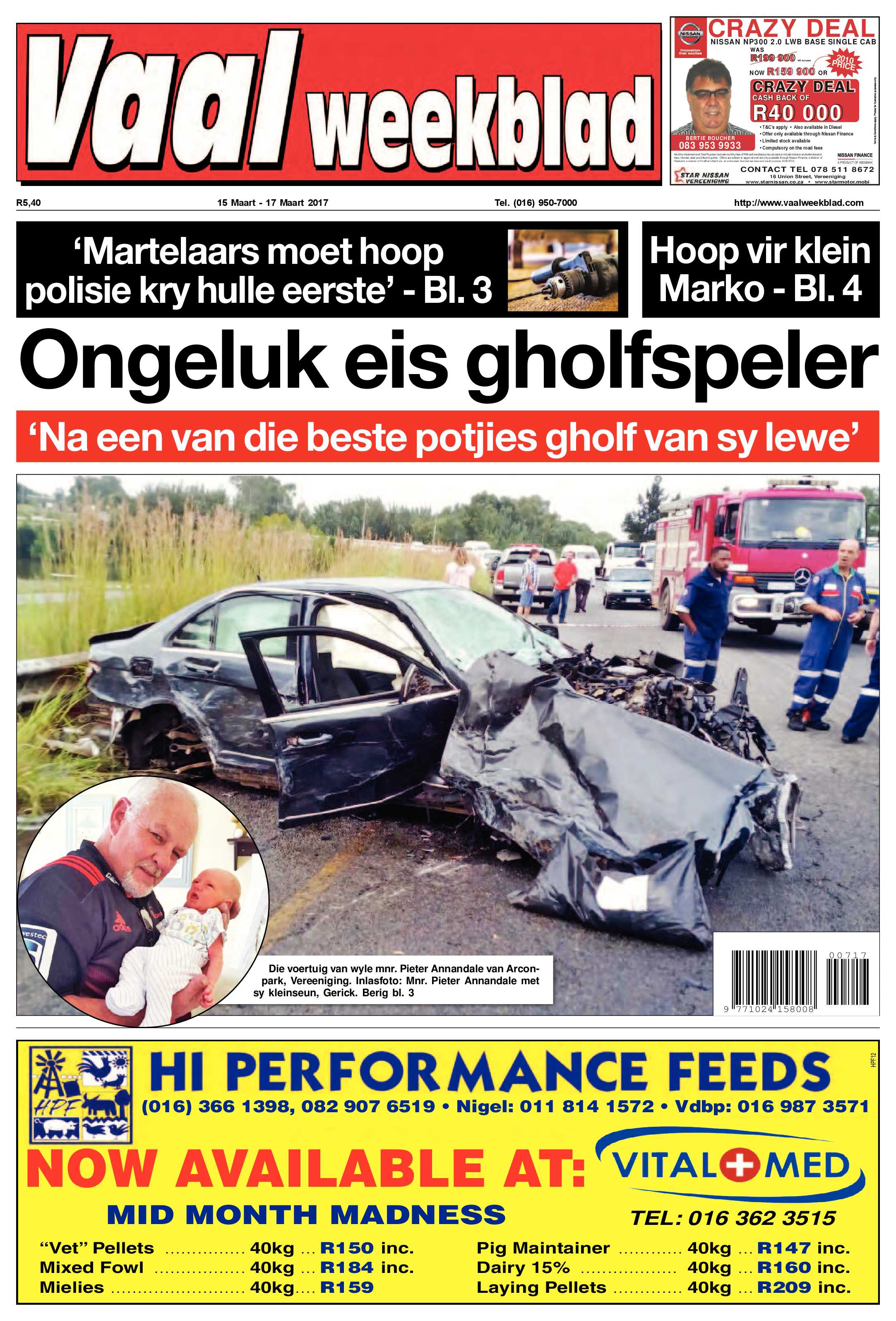 Vaalweekblad 15 – 17 Maart 2017 page 1
