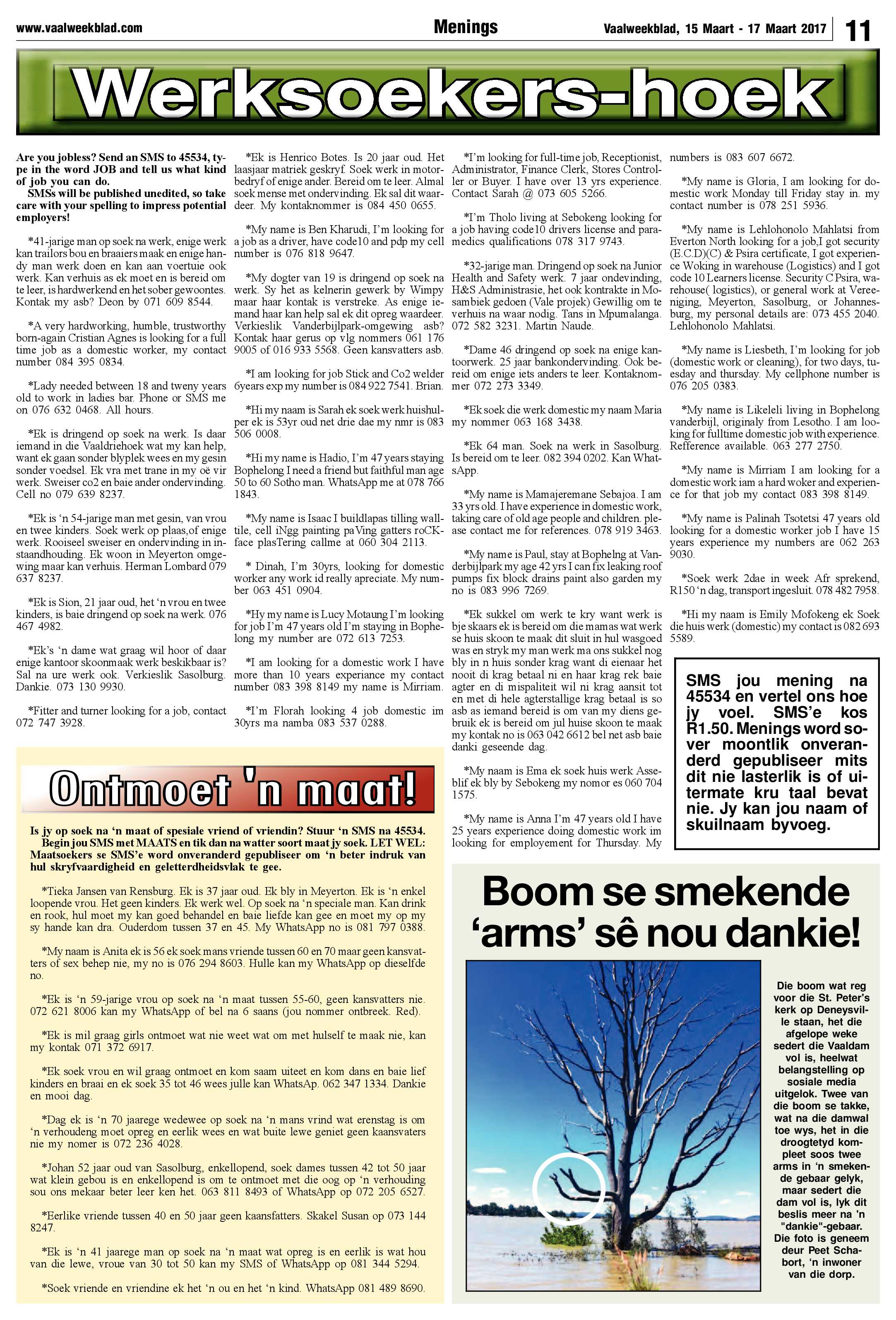 Vaalweekblad 15 – 17 Maart 2017 page 11