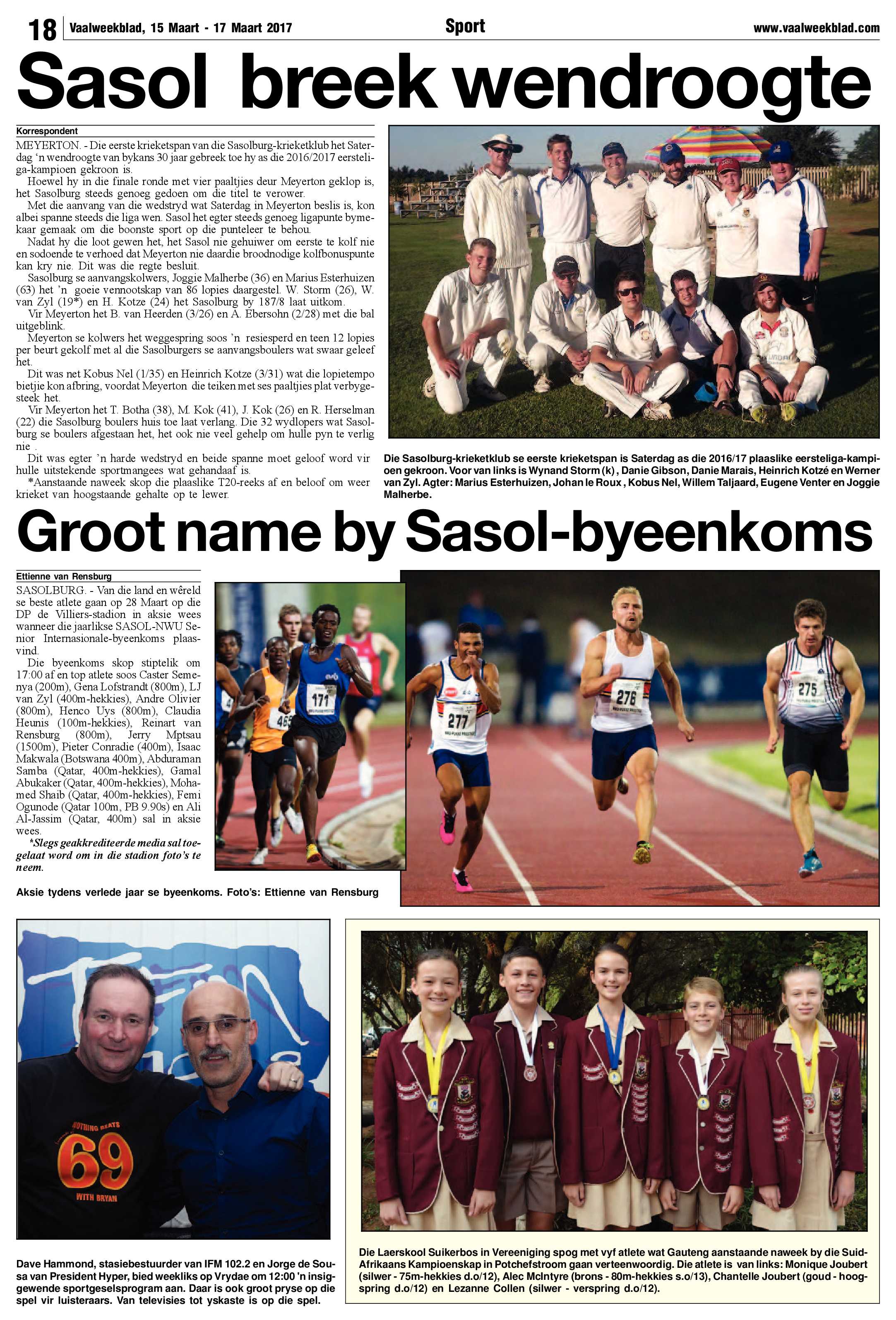 Vaalweekblad 15 – 17 Maart 2017 page 18