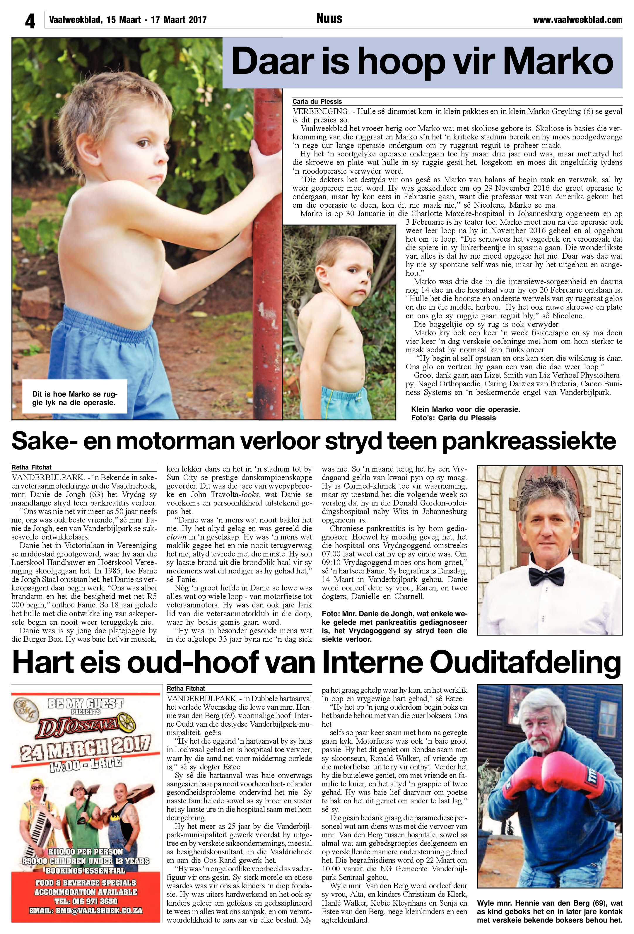 Vaalweekblad 15 – 17 Maart 2017 page 4