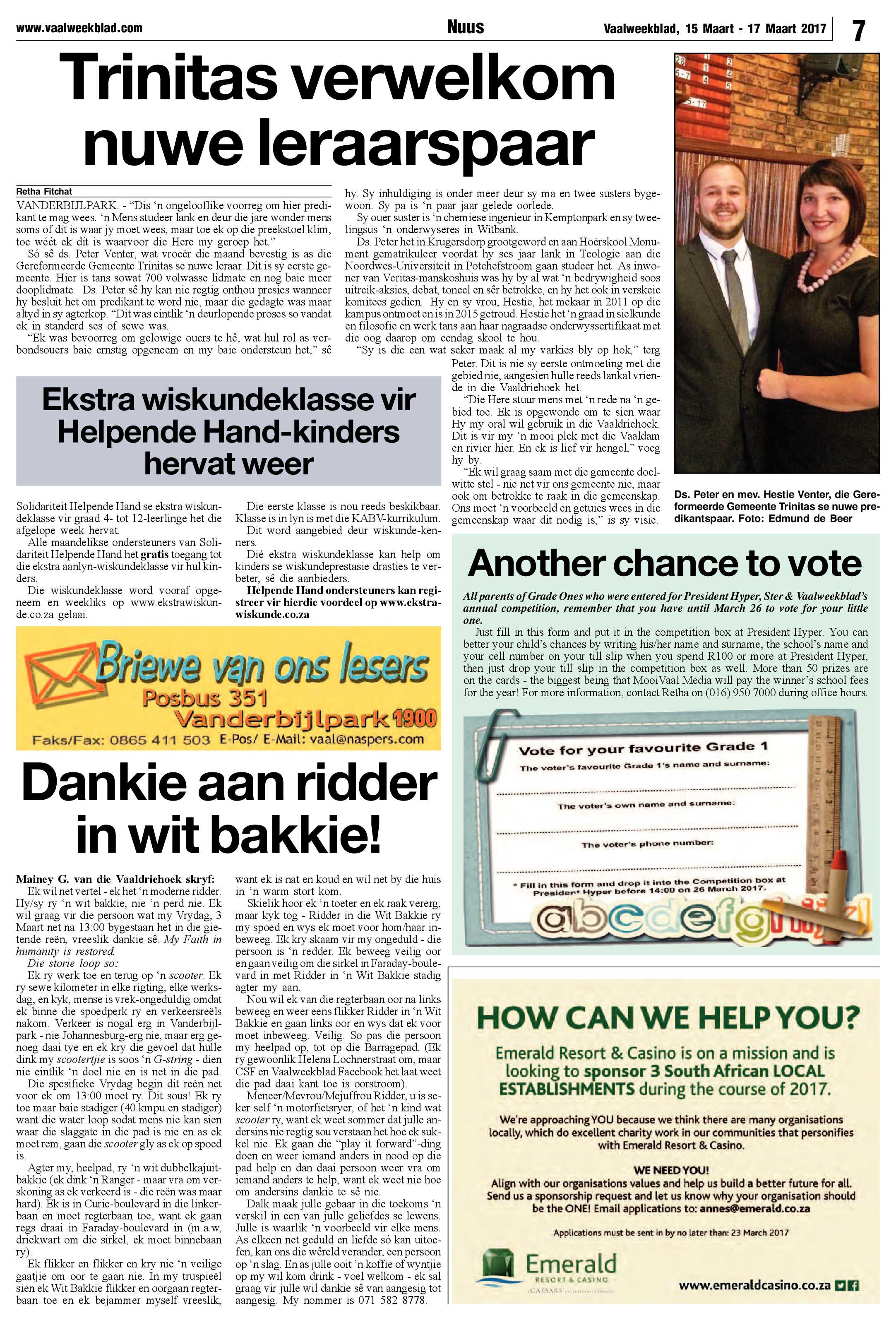 Vaalweekblad 15 – 17 Maart 2017 page 7