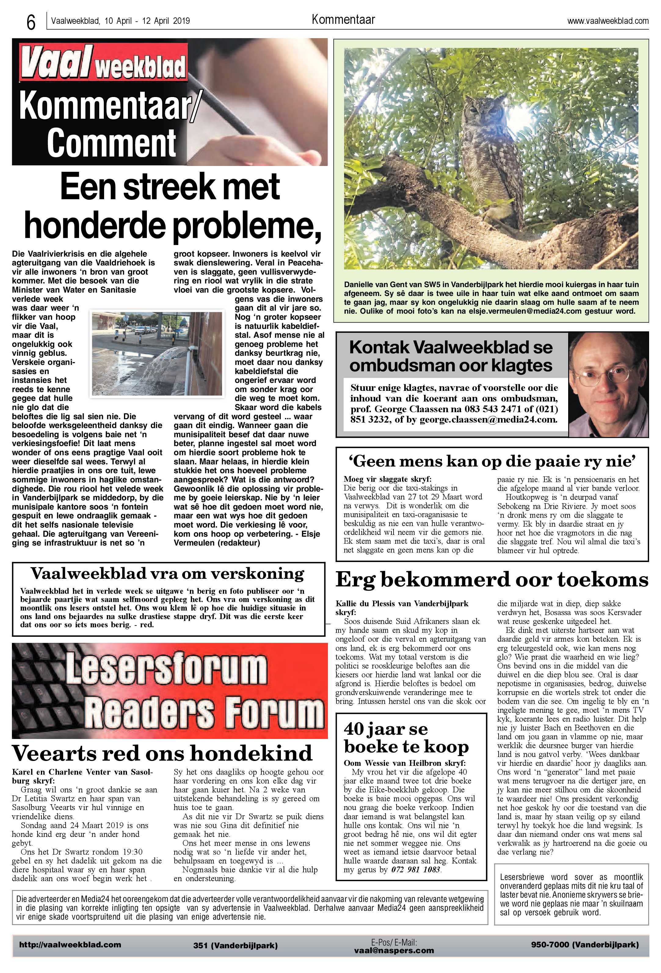 Vaalweekblad 10 – 12 April 2019 page 6
